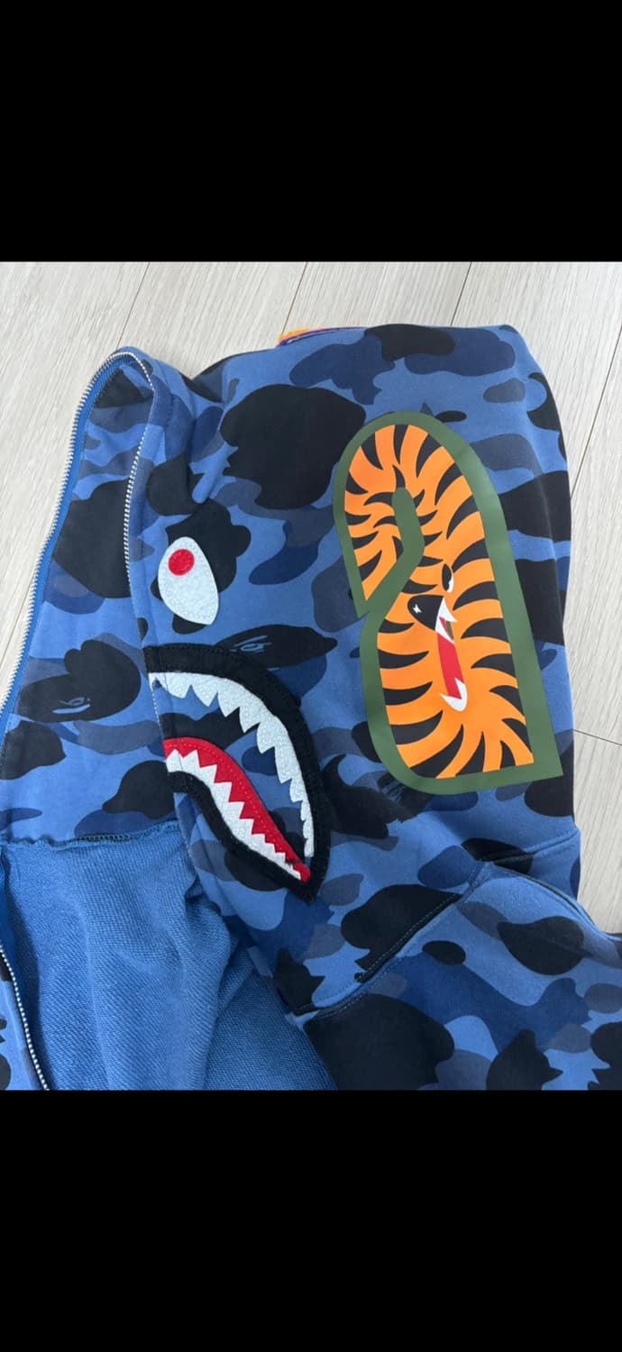 베이프 파랑 후드집업 M 상품이미지2