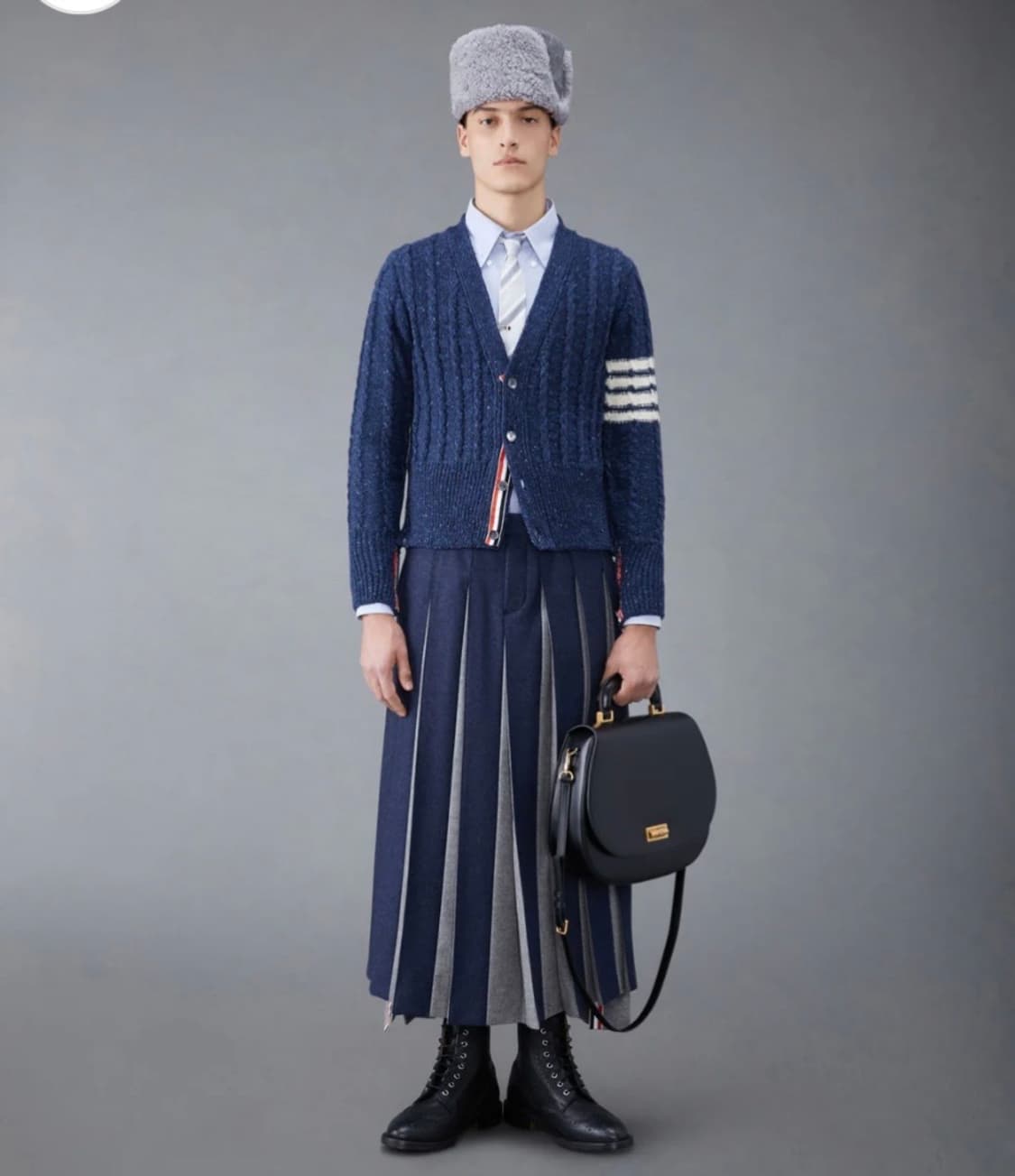 Thom Browne Aran cable knit cardigan 상품이미지1