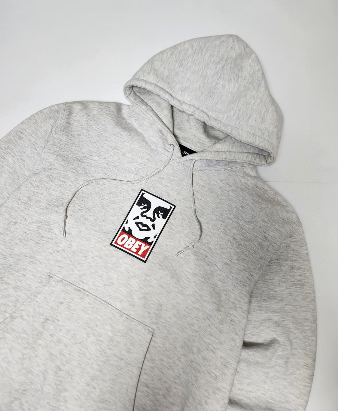 오베이 페이스 로고 오버핏 후드티 L 상품이미지3