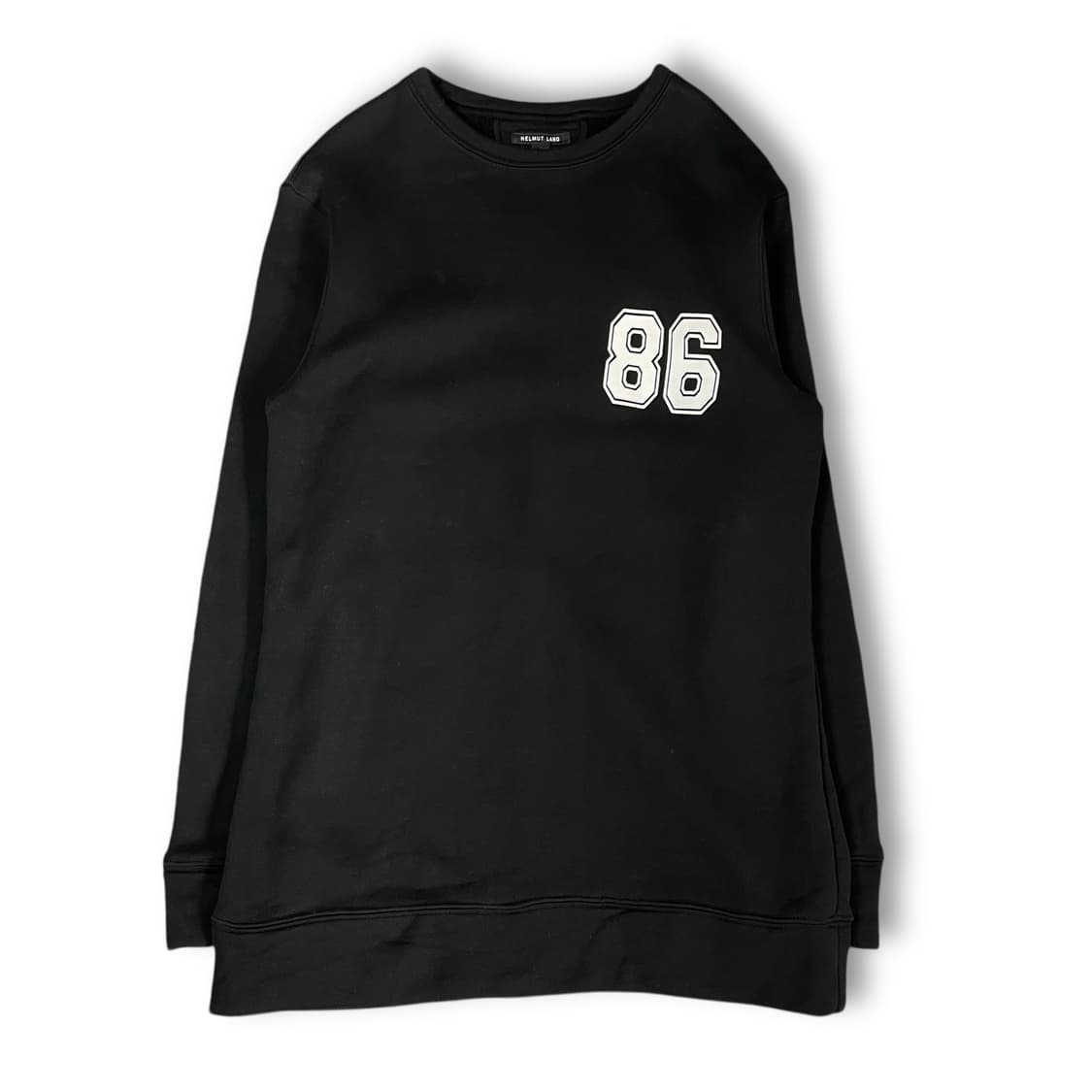 헬무트랭 블랙 86 프린팅 약기모 롱 스웻 셔츠 L 상품이미지1