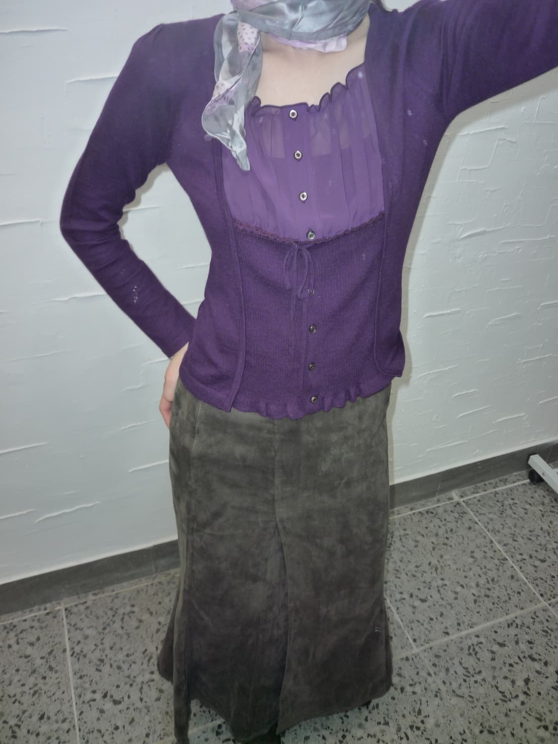purple line knit 상품이미지3