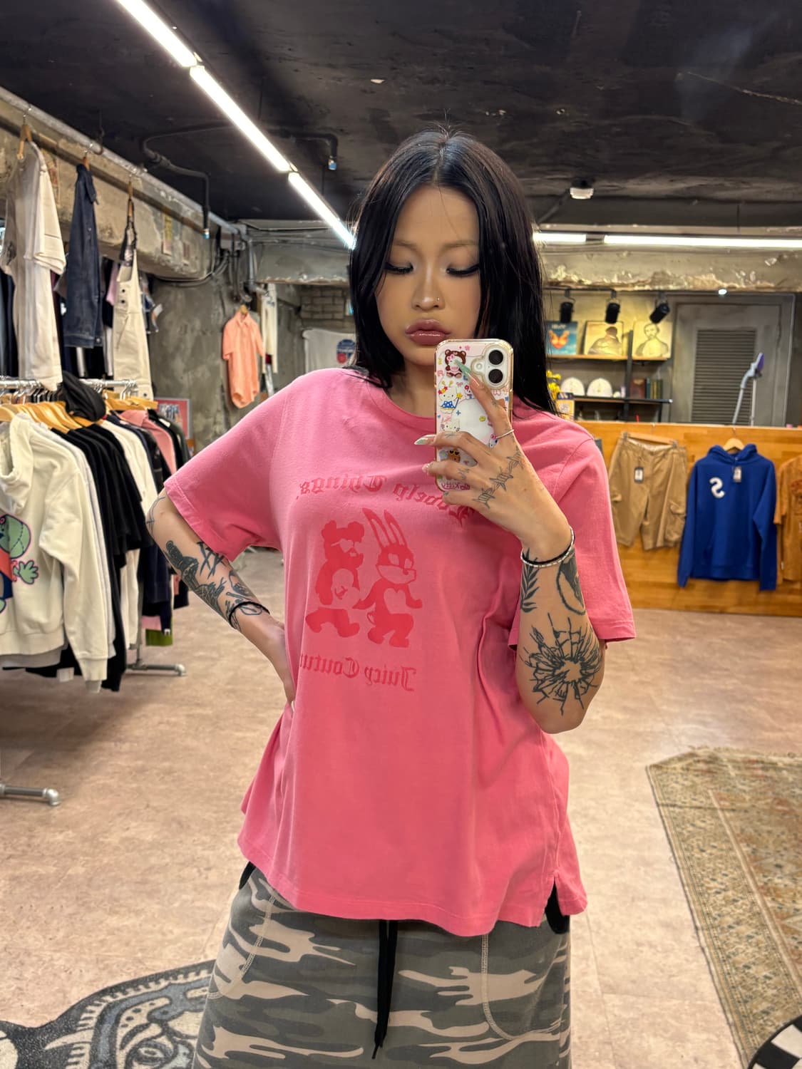 주씨꾸뛰르 핑크 반팔티 #csz4336 상품이미지3