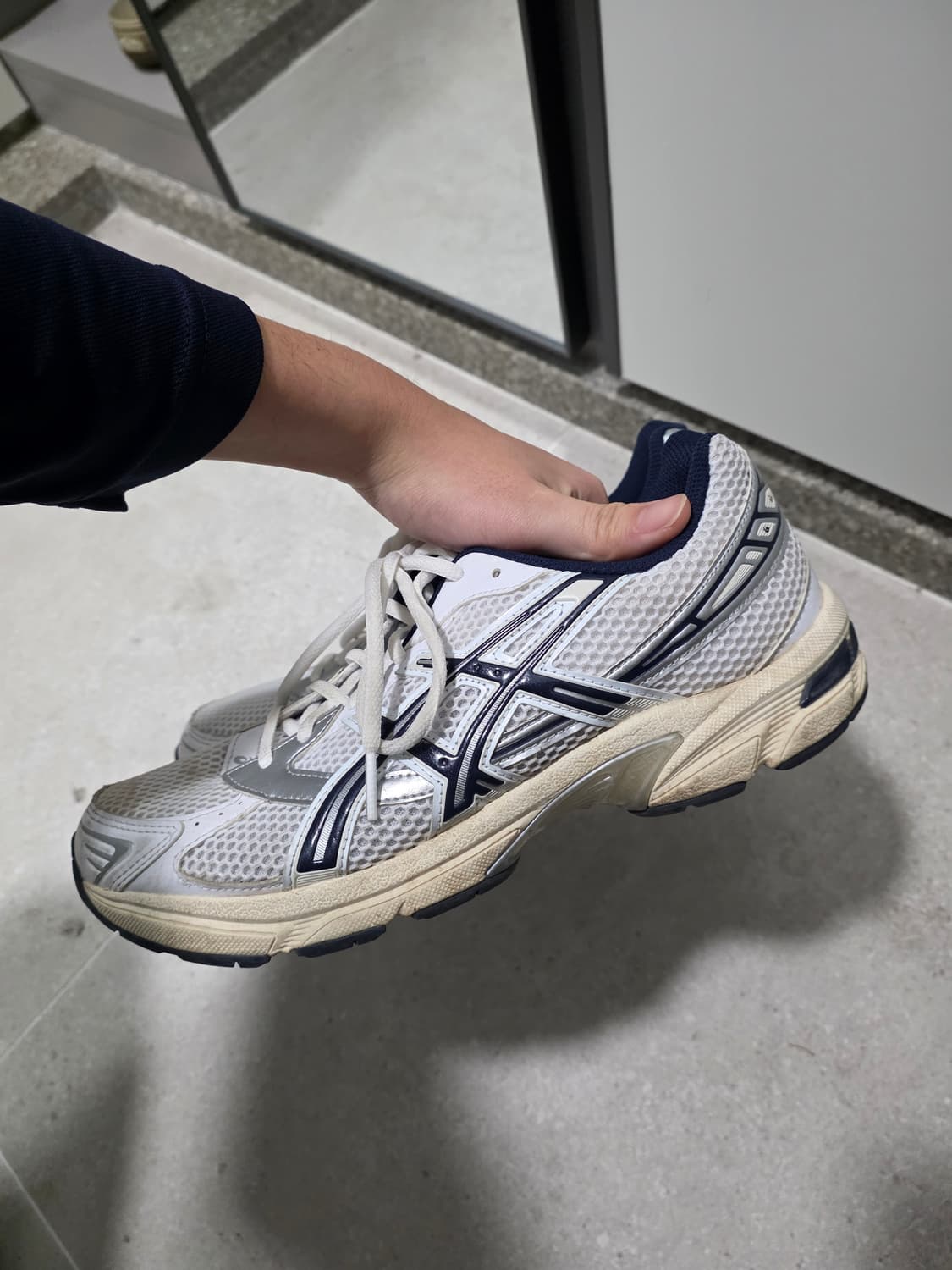 아식스 젤 1130 화이트 미드나잇 280 (우먼즈) 상품이미지2