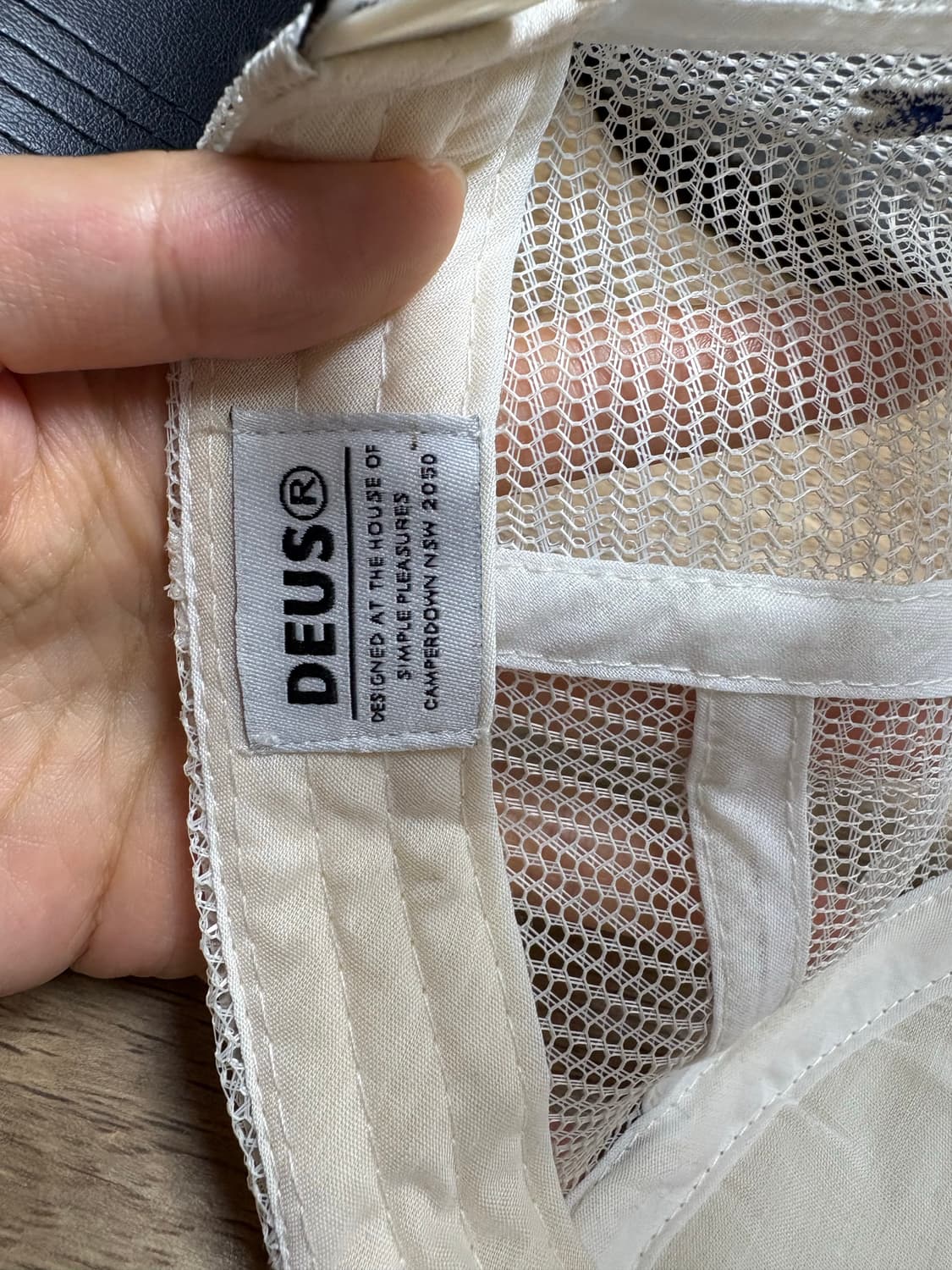 데우스 마키나 흰색메쉬 볼캡(새상품) 상품이미지9