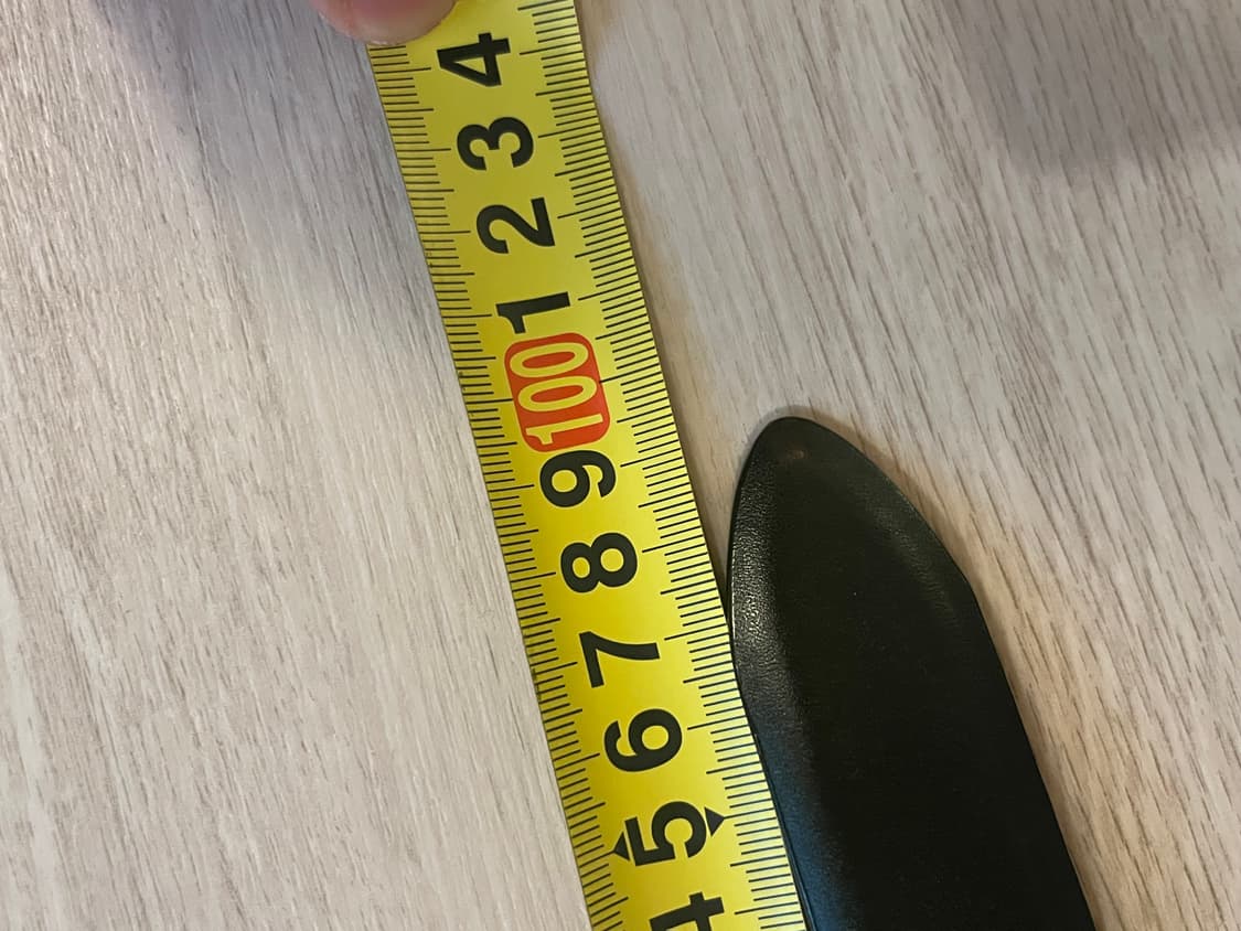 [컨디션 최상] 클래식 블랙 가죽 벨트 - 실버 사각 버클 (정장/슬랙스 상품이미지9