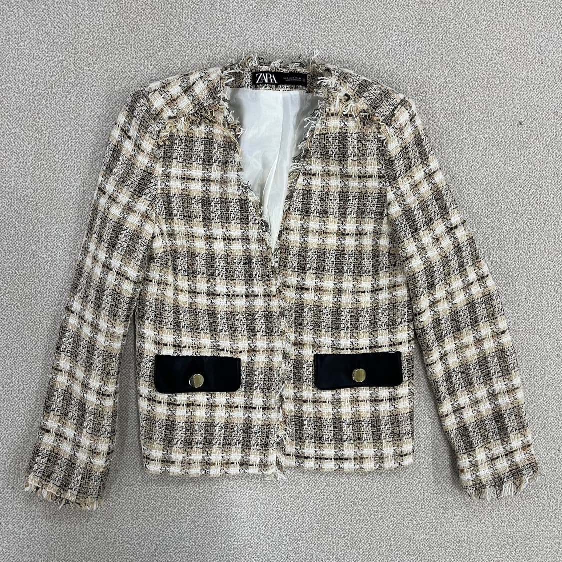 S 자라 여성 트위드 자켓 0213M 상품이미지1