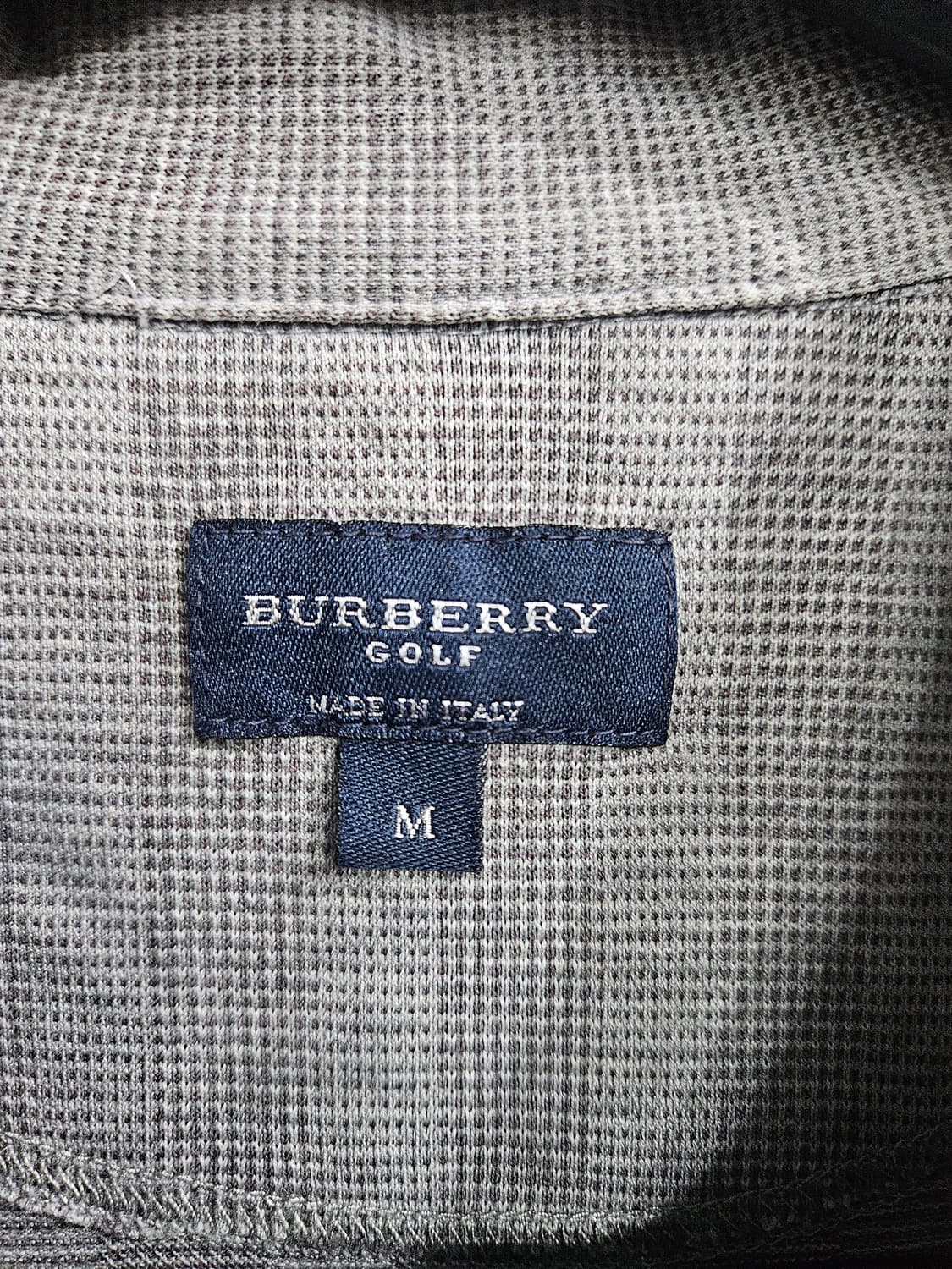 버버리 골프 멜란지 그레이 남성 100 골프 카라반팔티  상품이미지3