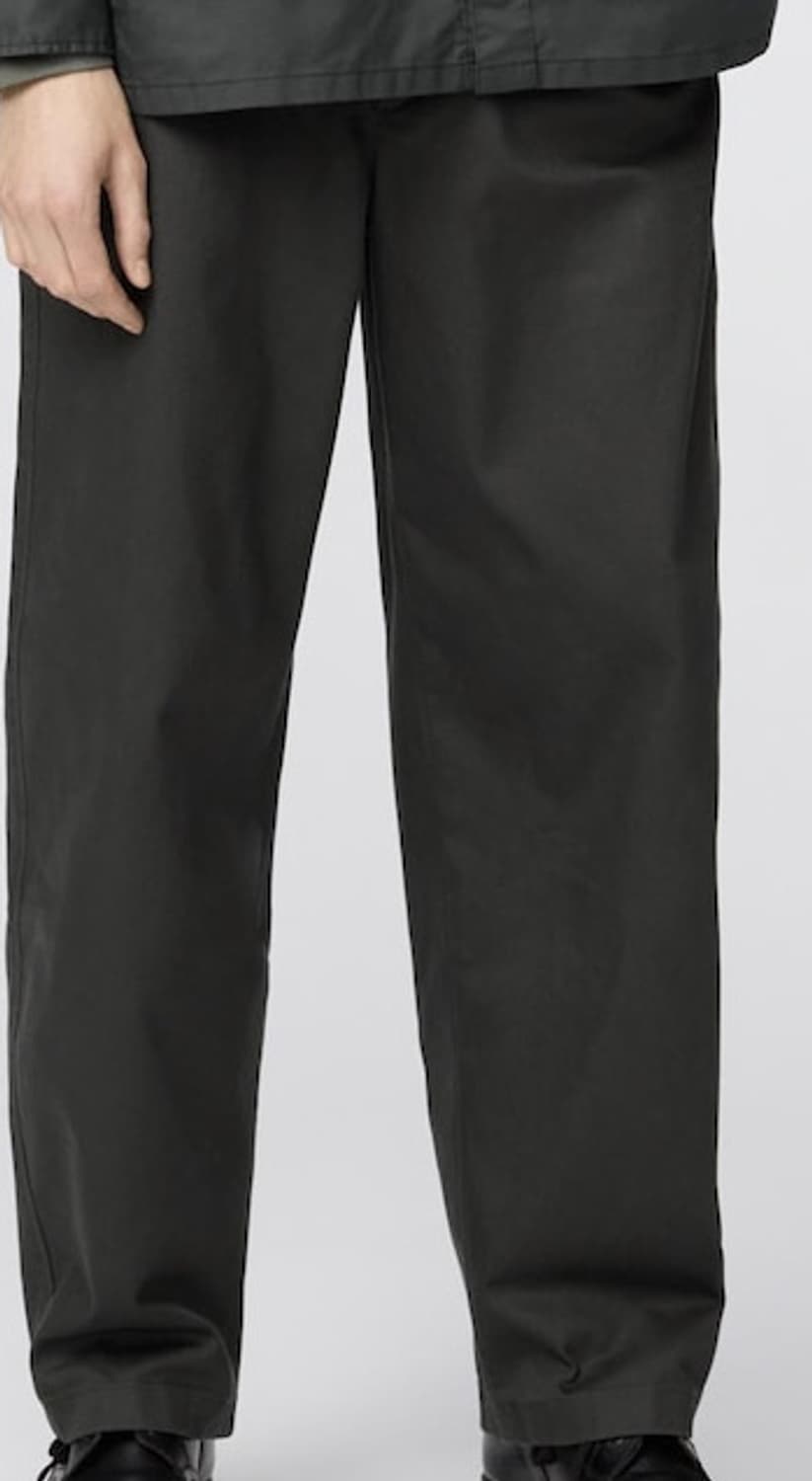 유니클로 와이드핏 치노팬츠(다크 그레이) 상품이미지2