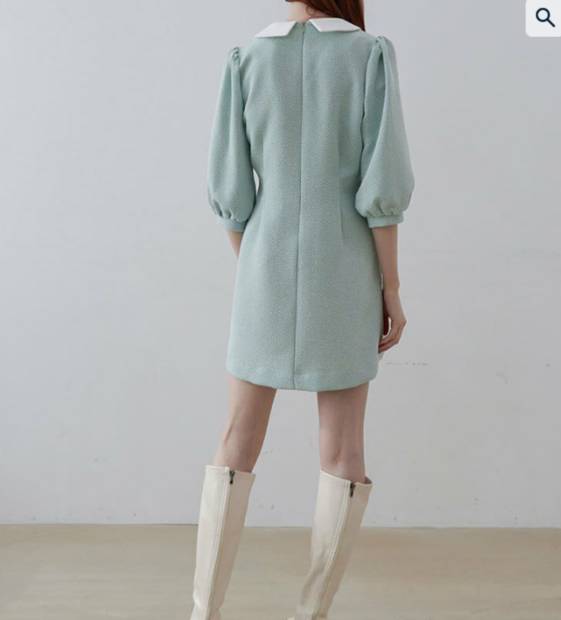 바이바이섭 민트 트위드 미니원피스 상품이미지4