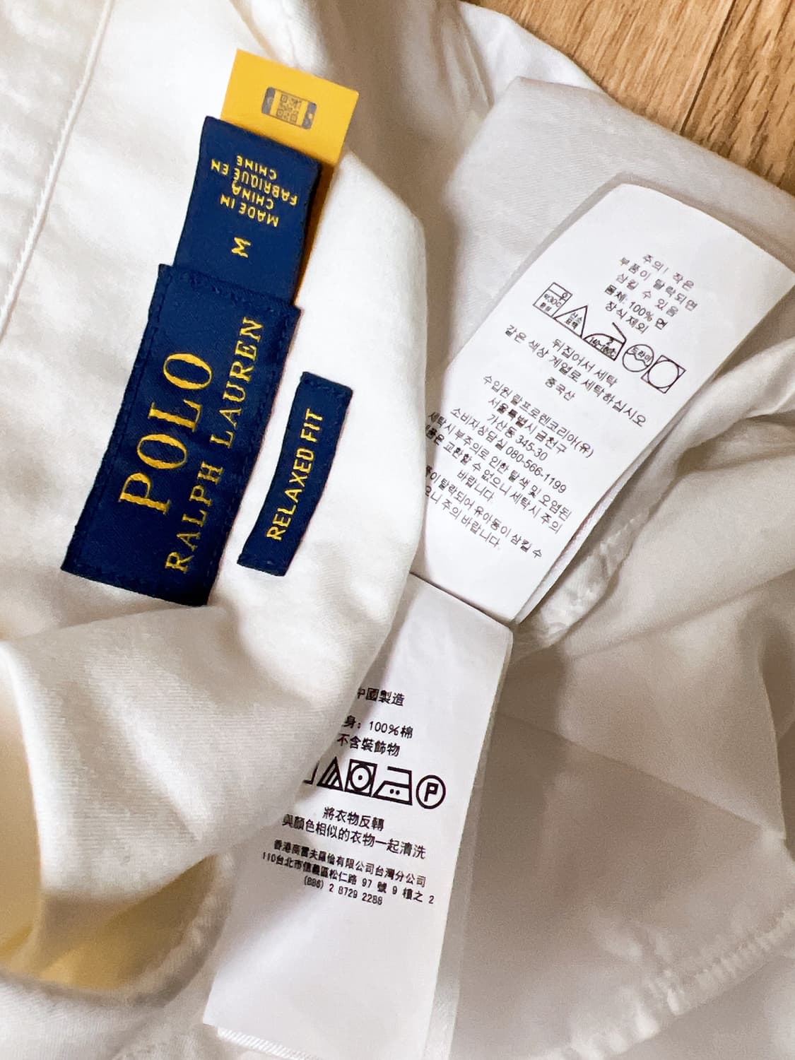 폴로 남성 화이트셔츠 M 릴렉스핏   상품이미지5