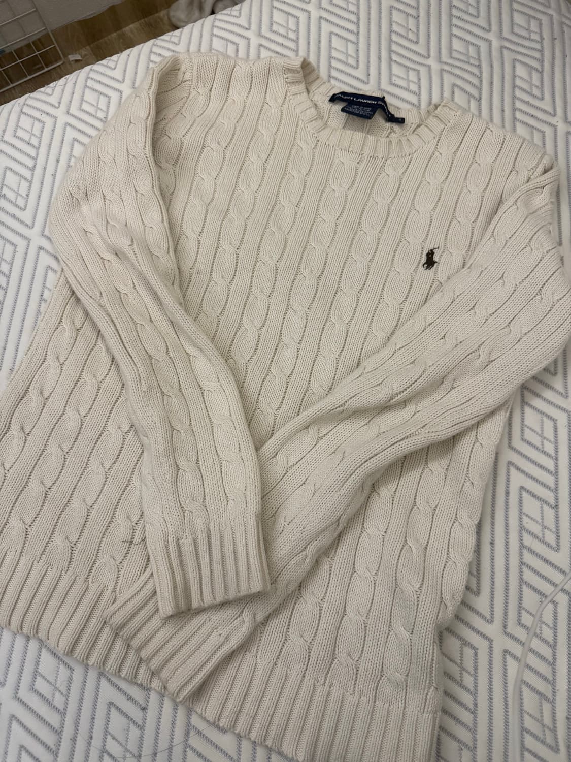 폴로 케이블 니트 S 상품이미지1