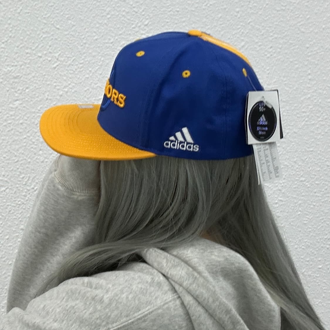 아디다스 X NBA 옐로우 배색 블루 스냅백 상품이미지4