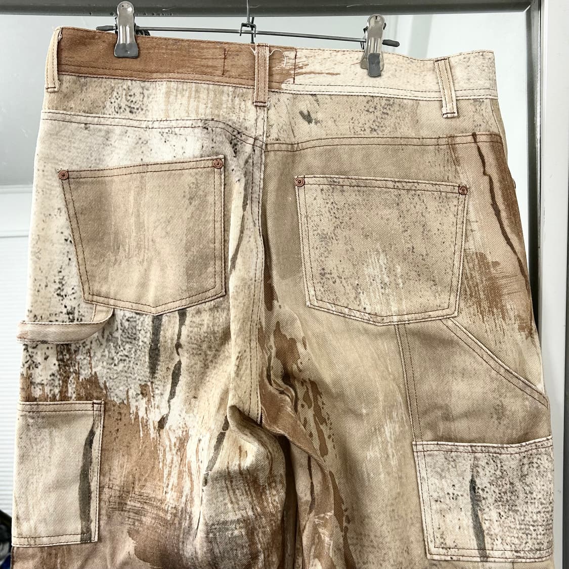 앤더슨벨 토우니 베이지 프린트 데님 팬츠 상품이미지7