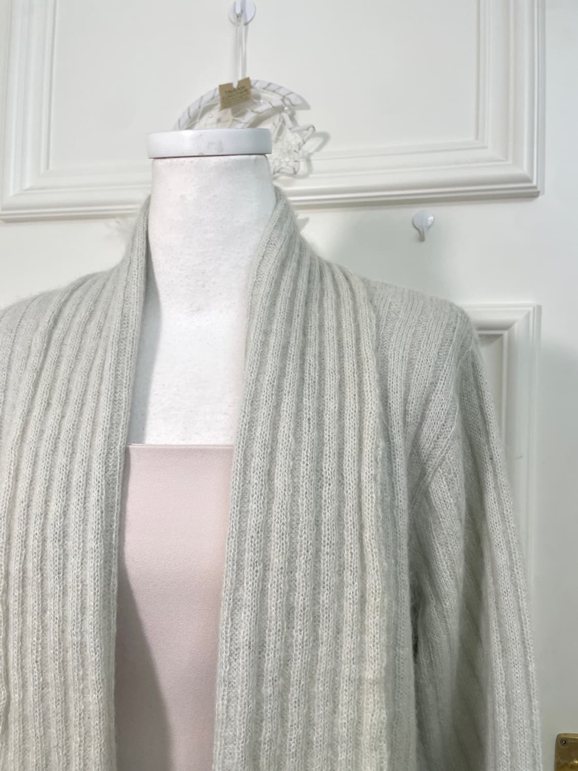 sheer green open collar cardigan 상품이미지7