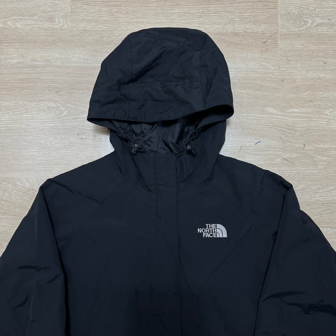 노스페이스 오리지널 로고 후드 바람막이 자켓 [블랙] M/95 상품이미지2