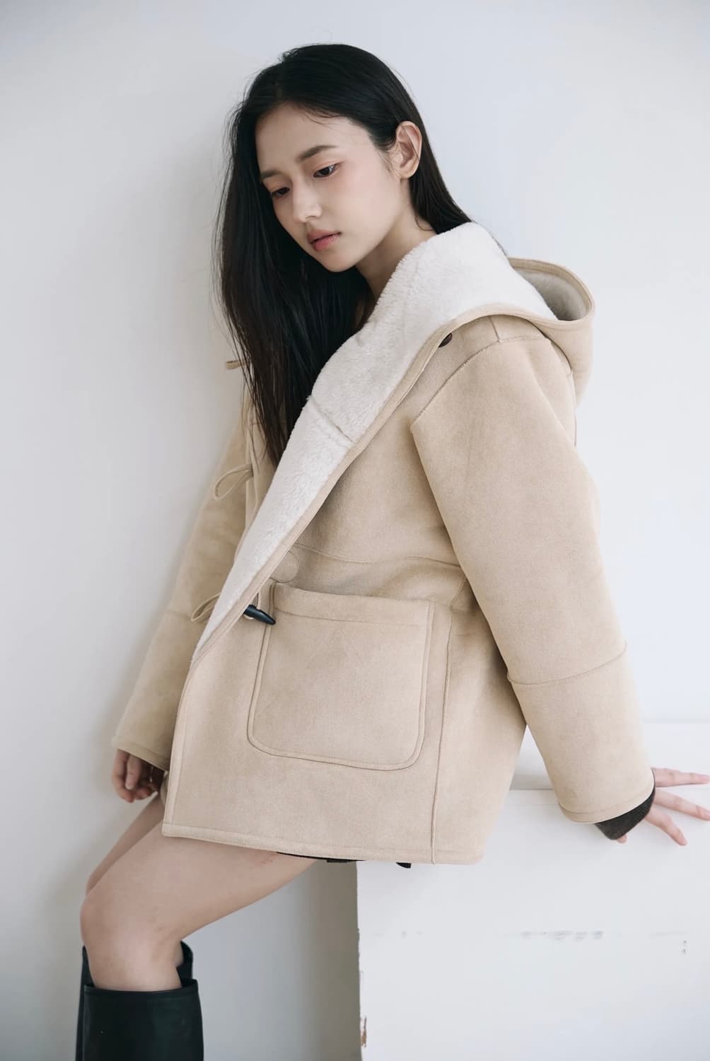 윤슬샵 테디 후디 무스탕(285,000->150,000) 상품이미지2