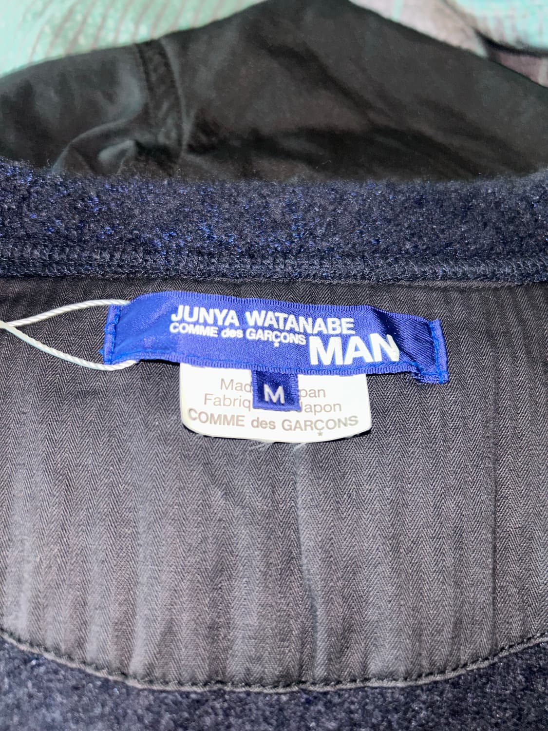 준야 와타나베 X 꼼데가르송 울 엘보우 패치 가디건 상품이미지2