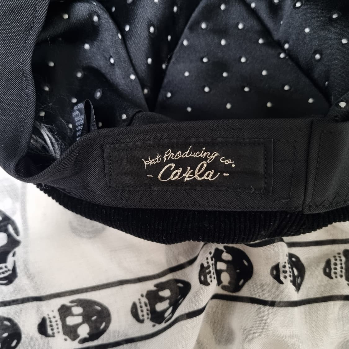 CA4LA 코듀로이 캐스킷 뉴스보이캡 블랙 상품이미지6