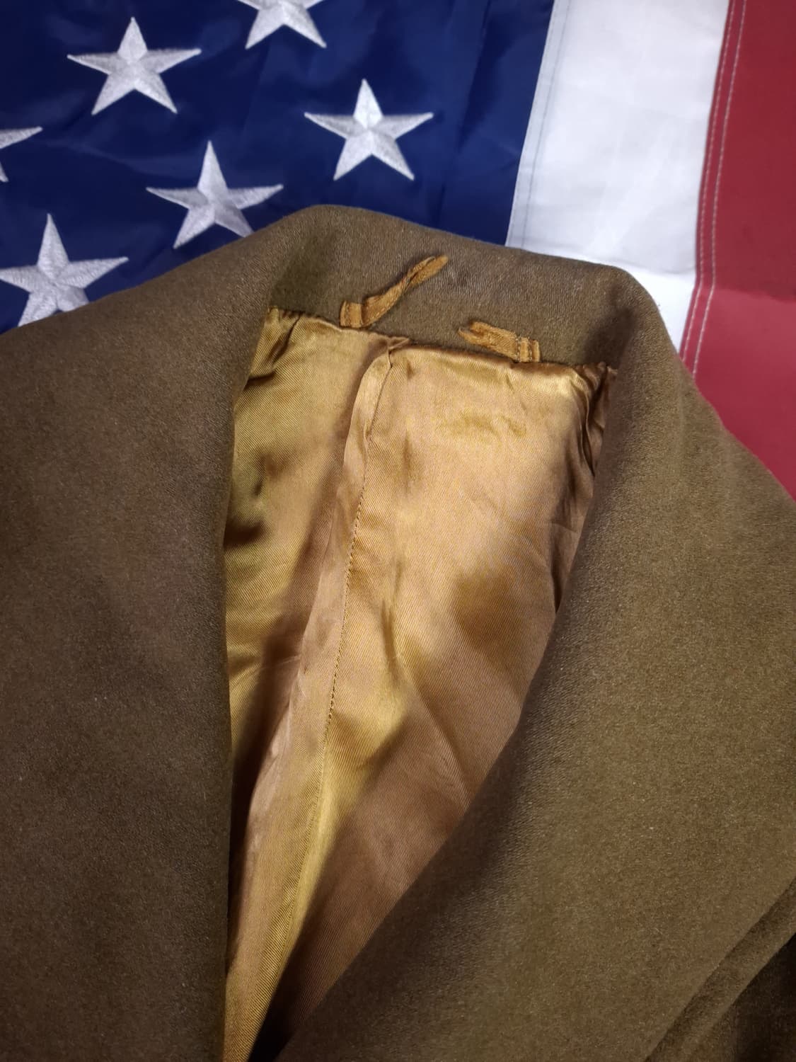 WW2 오리지날 미육군 장교용 매키노 울 코트 상품이미지4