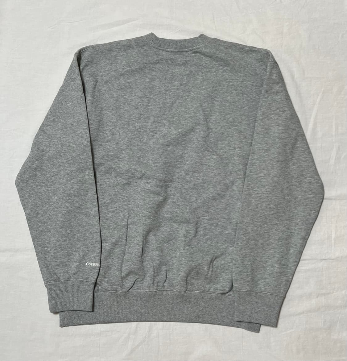 [새상품] M) 커버낫 시그니처 심볼 맨투맨 멜란지 그레이 상품이미지4