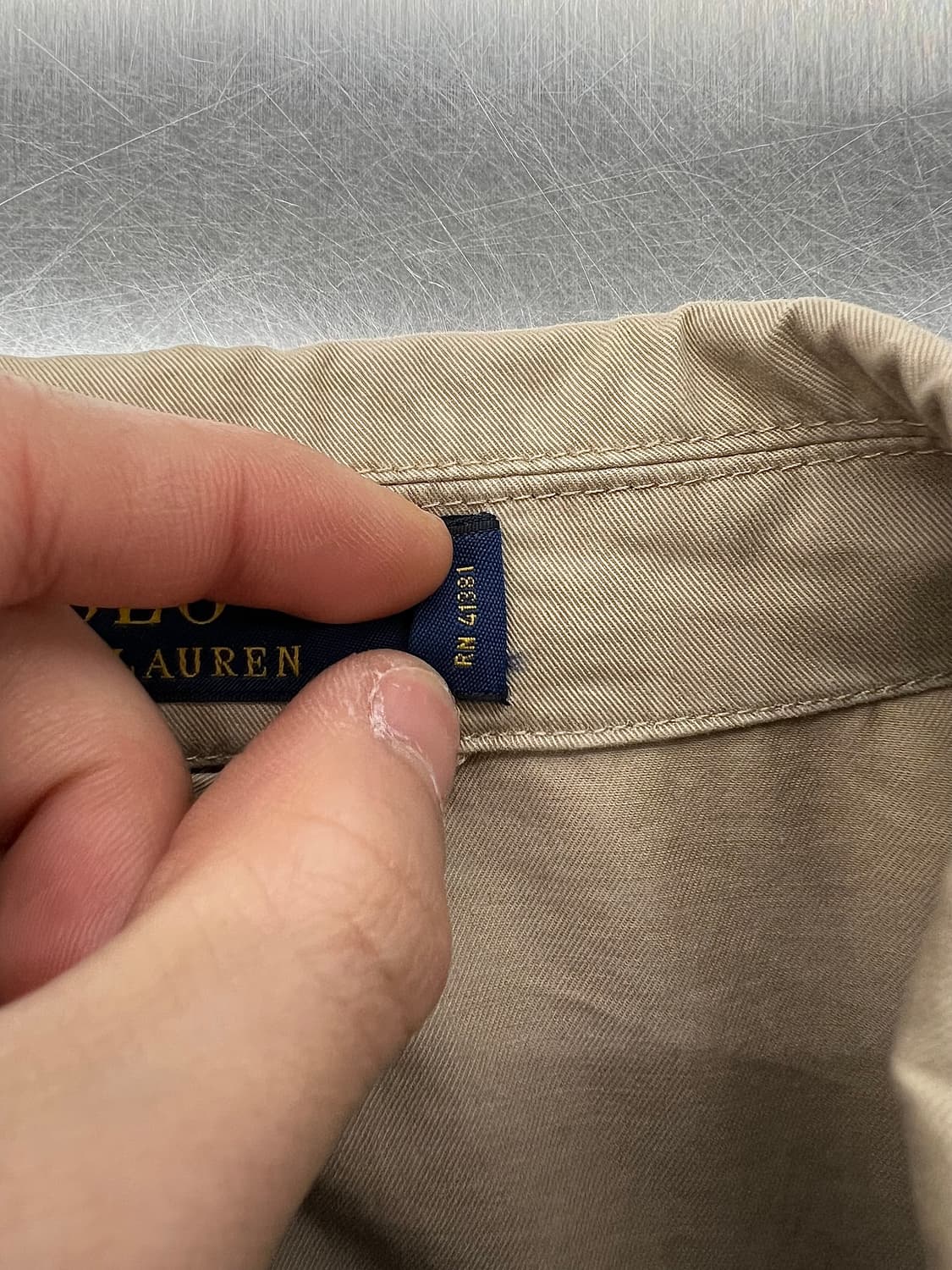 폴로 랄프로렌 베이지 피마 코튼 치노 3b 블레이저 상품이미지8
