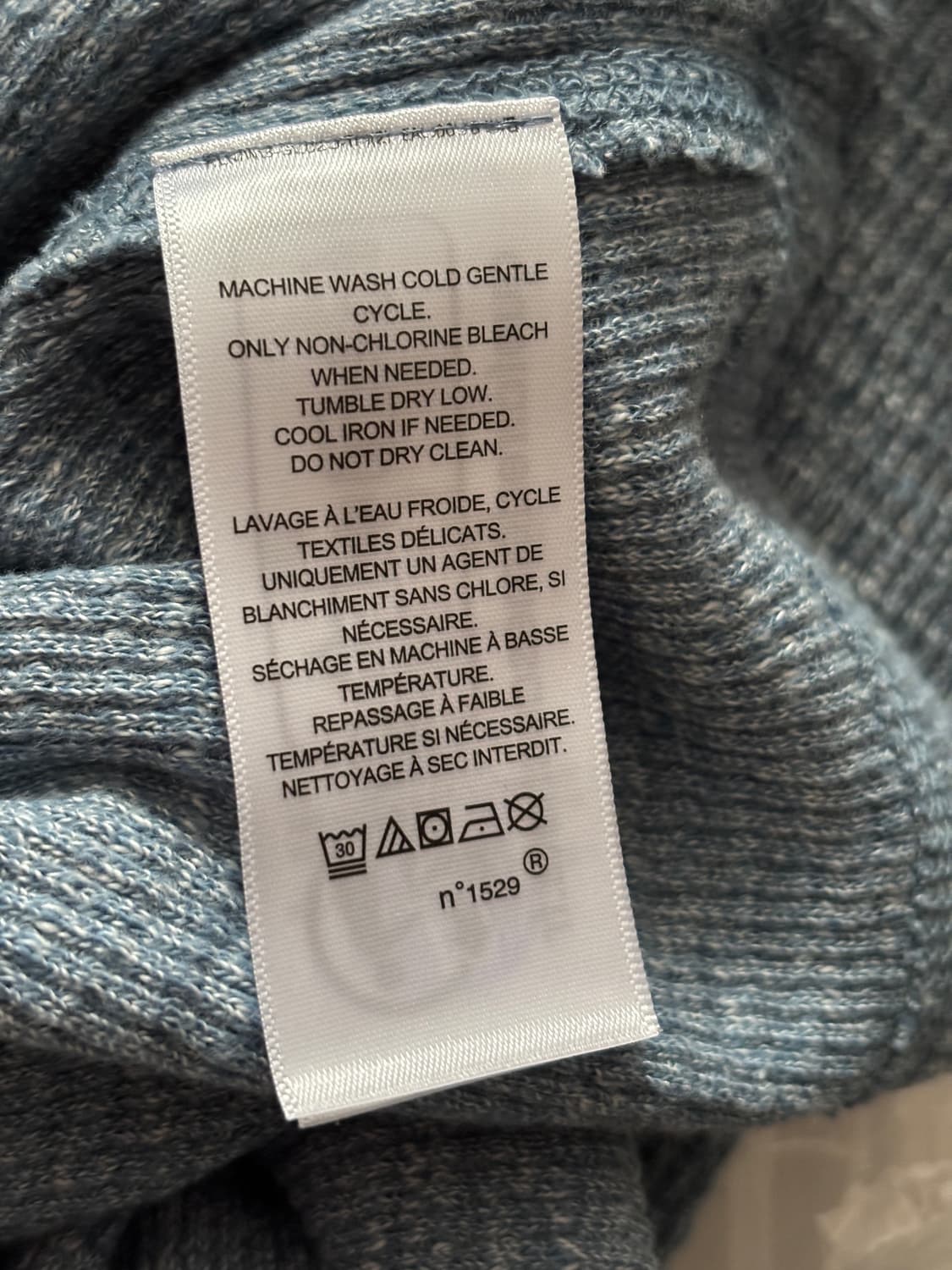 (새상품) 더블알엘 와플 헨리 니트 M 상품이미지4