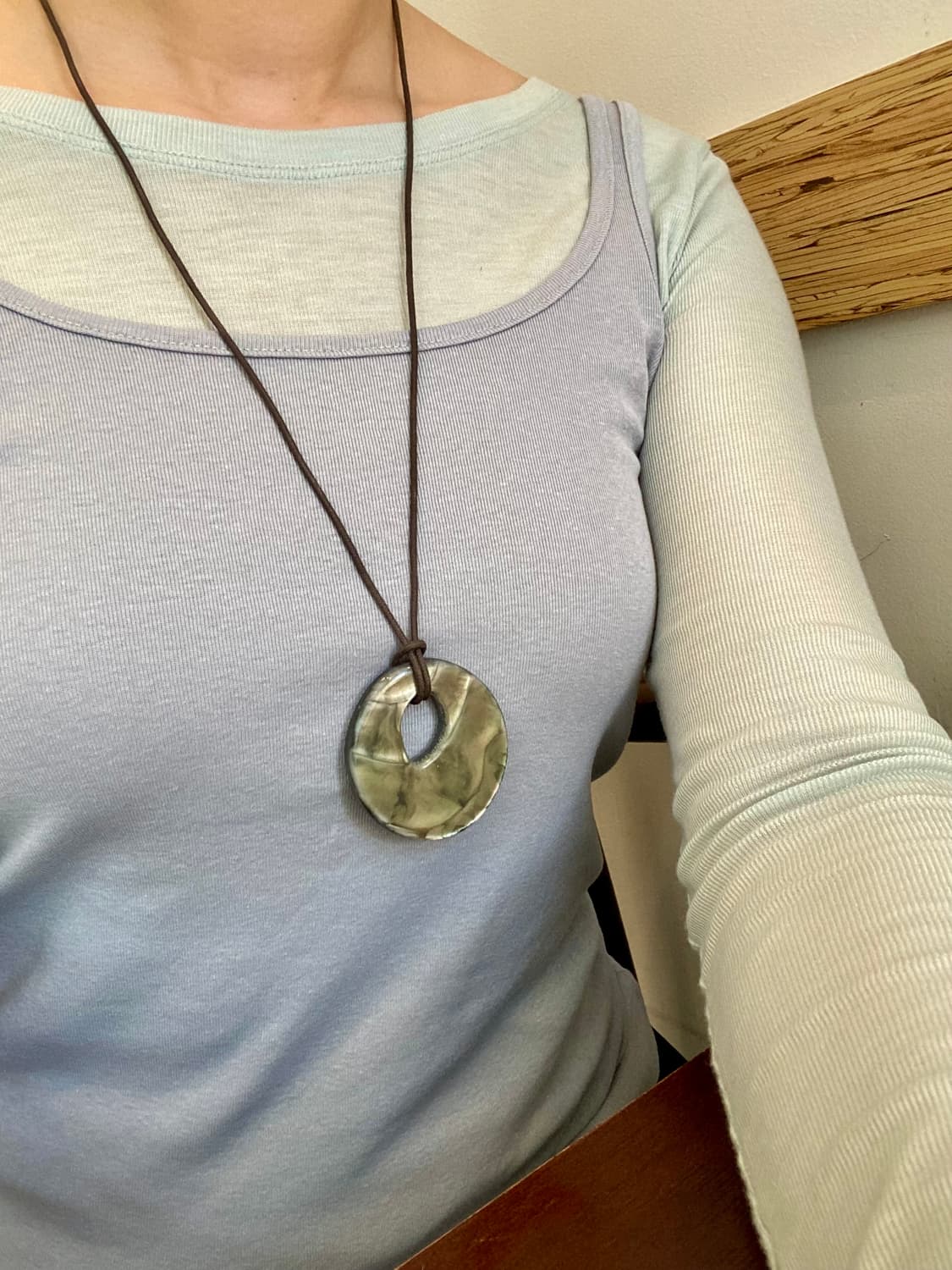 빈티지 원형 팬던트 목걸이 상품이미지2