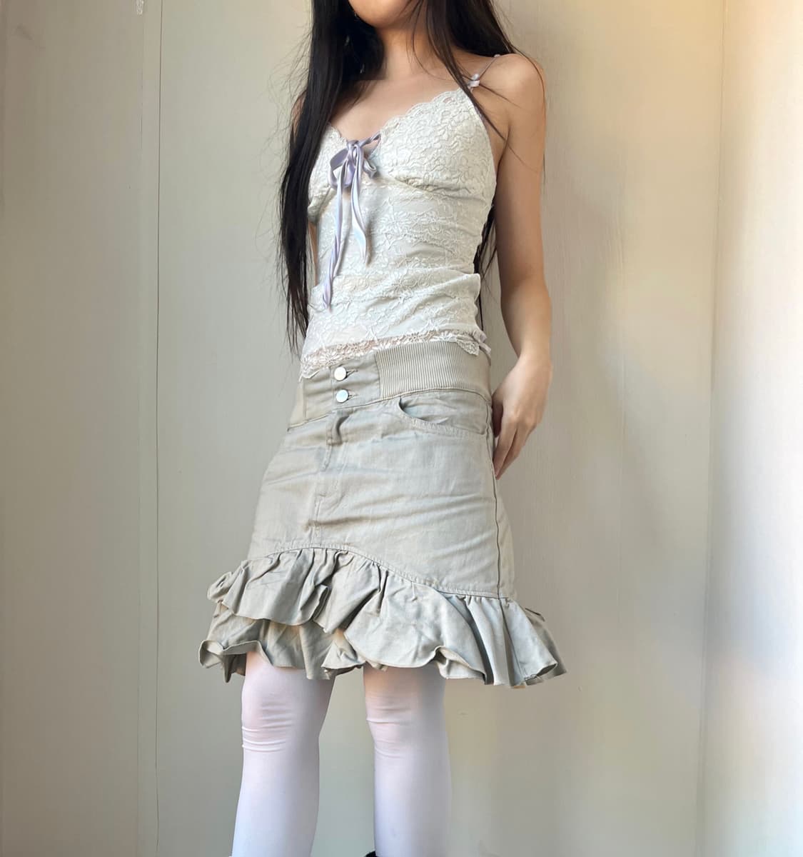 Balloon mute gray skirt 상품이미지6