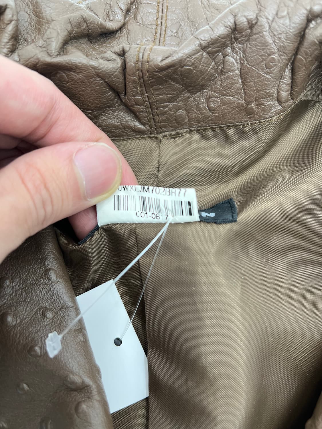 빈티지 카우레더 하이넥 레더자켓 상품이미지5