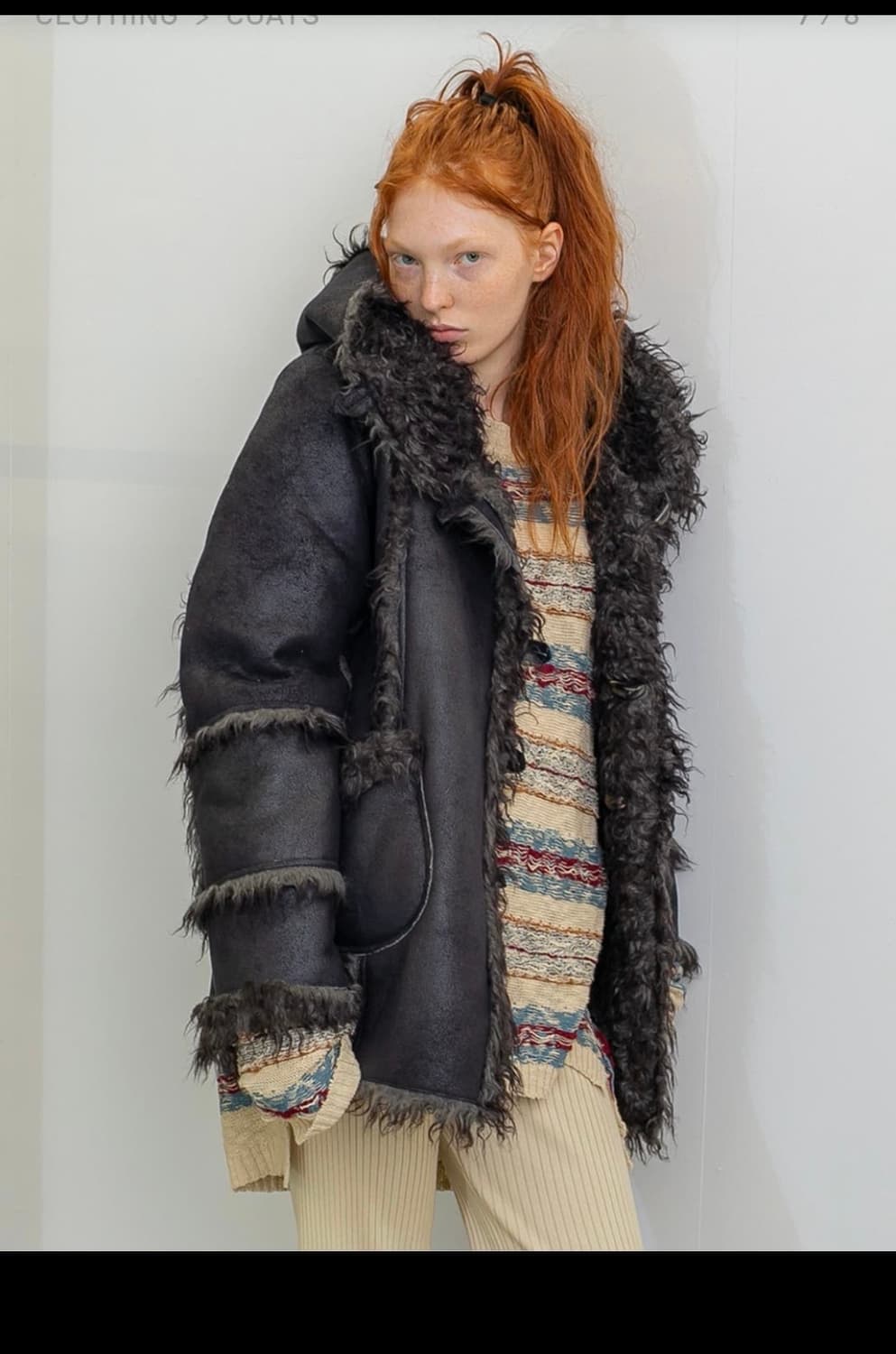 퍼버즈 후드 무스탕 상품이미지1