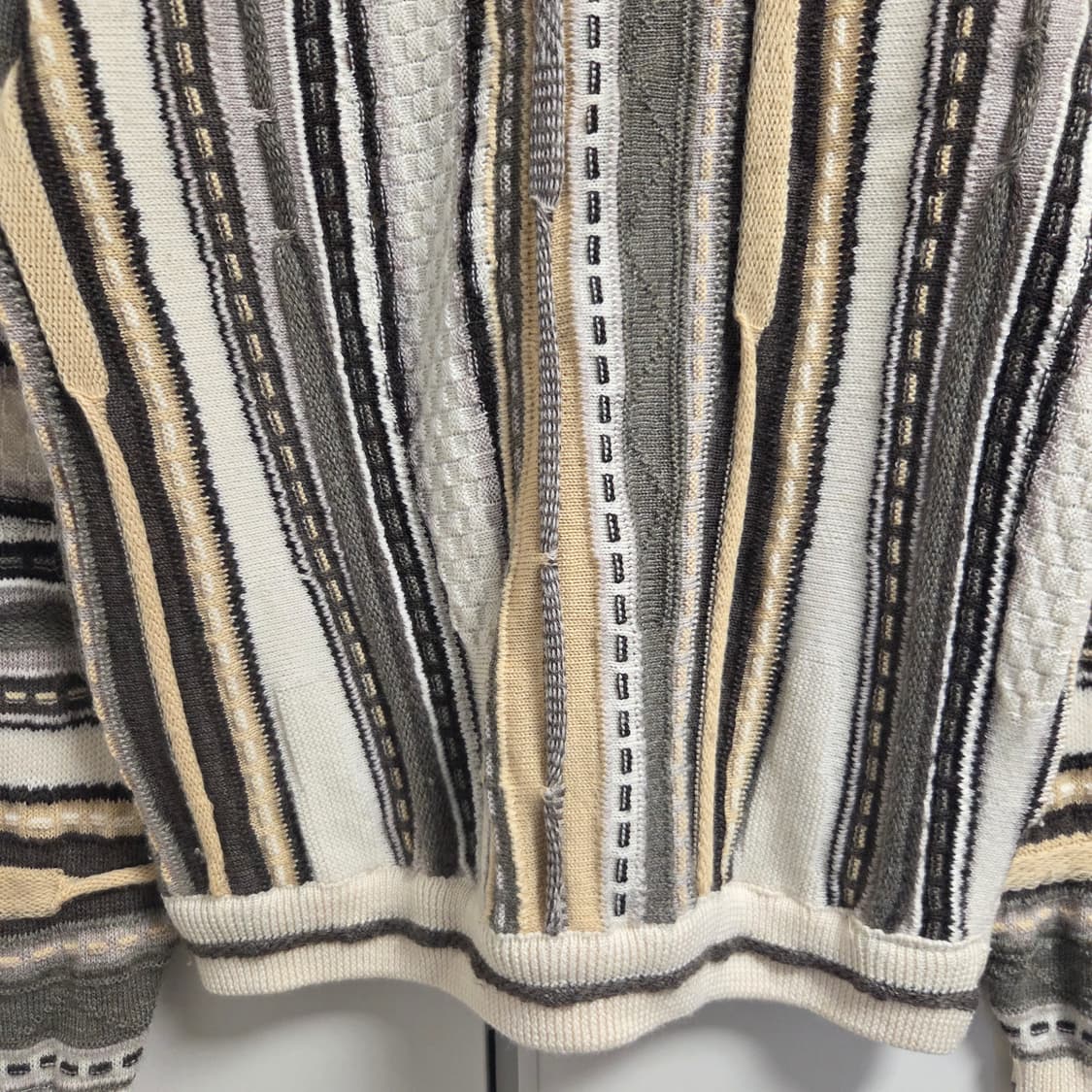 호주산 90s Mulca 퓨어울 케이블 니트 L(100) 상품이미지5