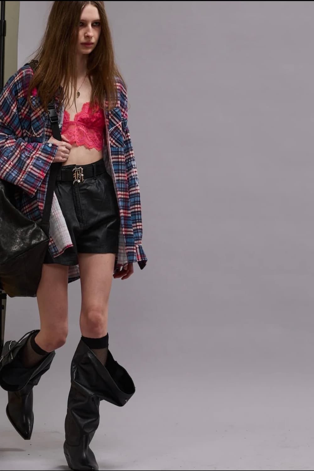 R13 25ss 드롭넥 워크셔츠 L  상품이미지4