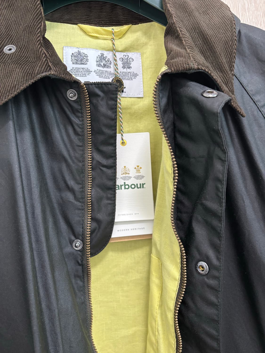 새상품)바버 비콘 모건 왁스자켓M/세이지 상품이미지5