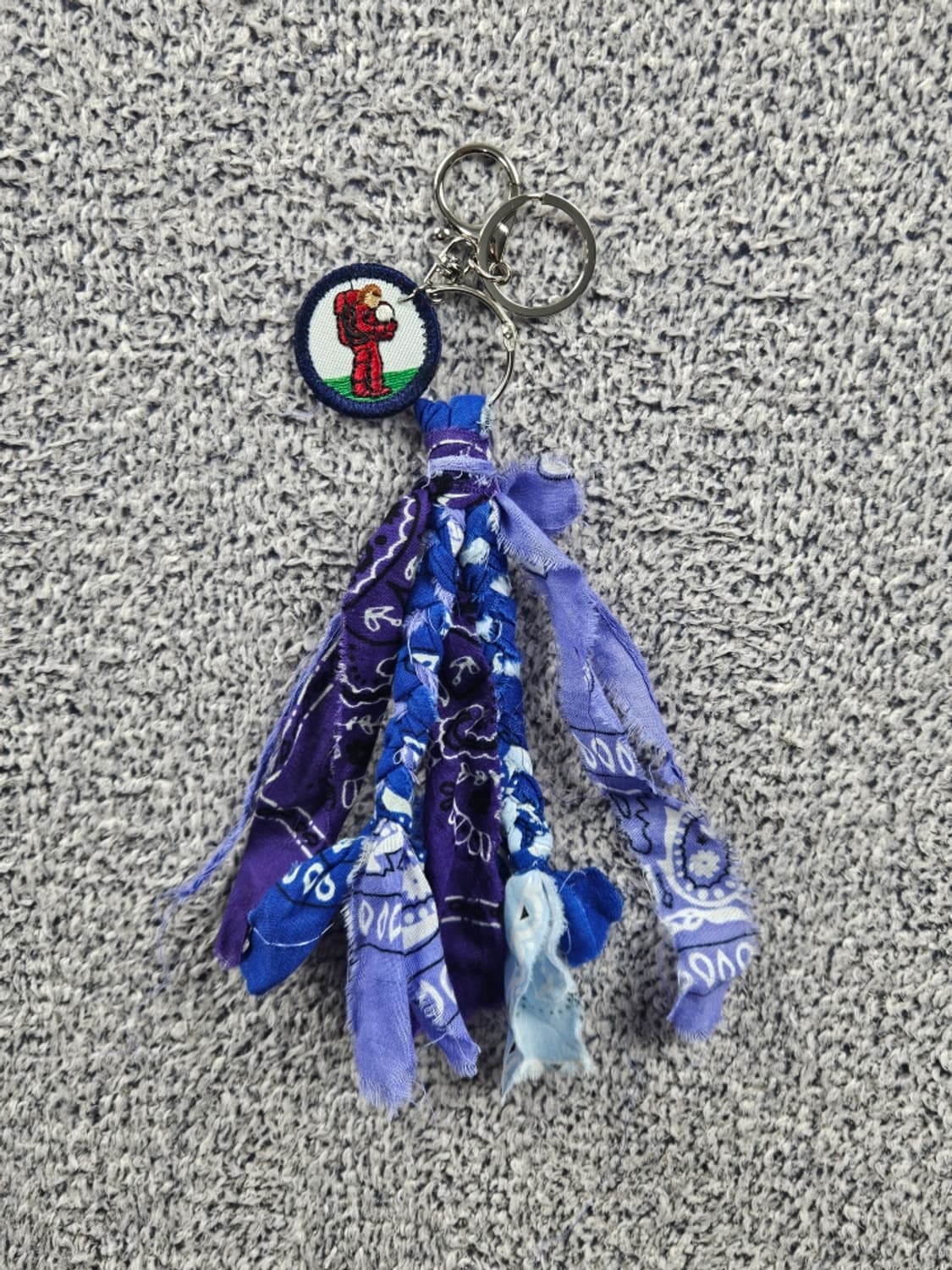 핸드메이드 커스텀 패치 반다나 카라비너 키링 ( OS ) / 10874 상품이미지1