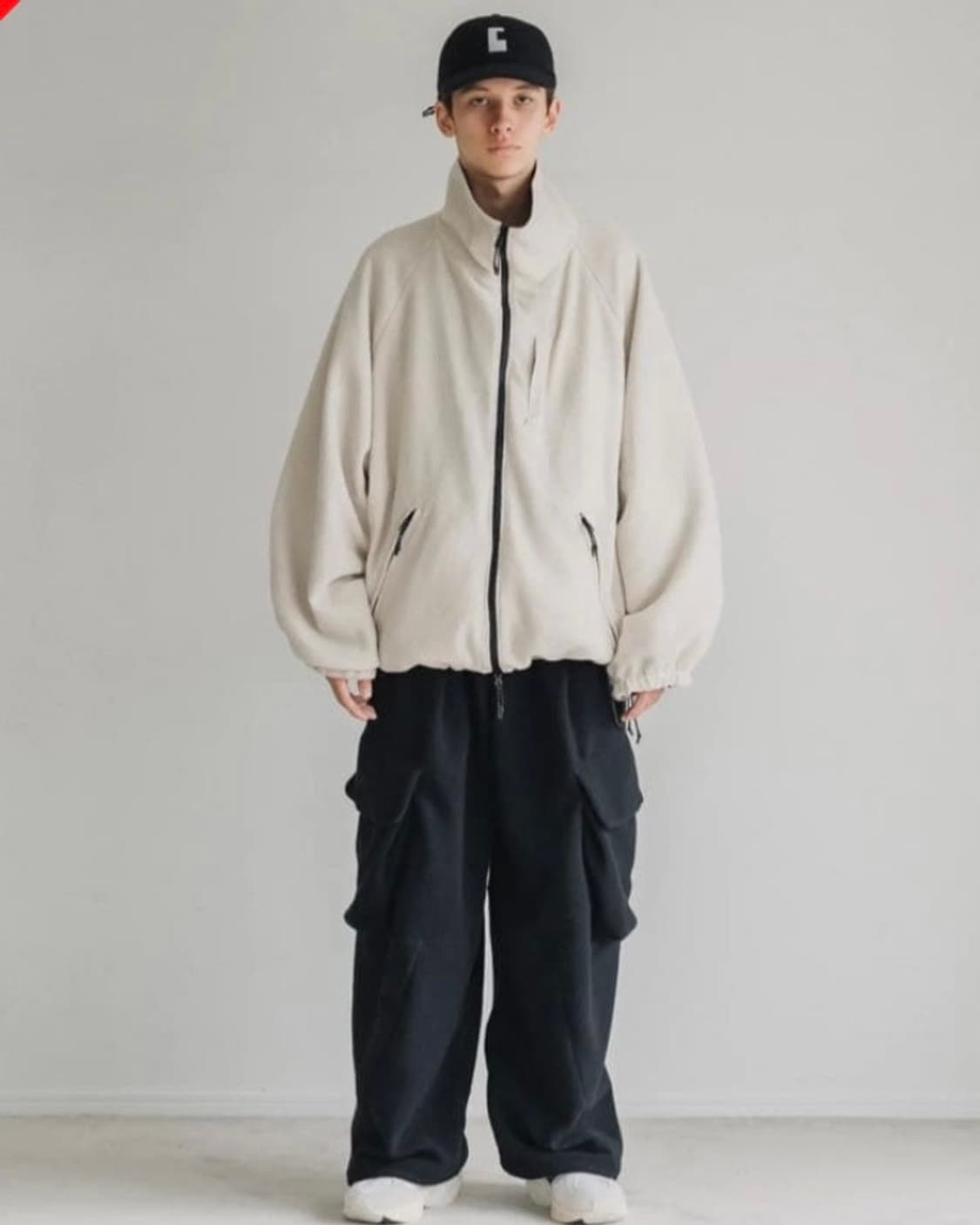 CLESSTE 폴라텍 리버시블 밀리터리 자켓 아이보리 상품이미지6