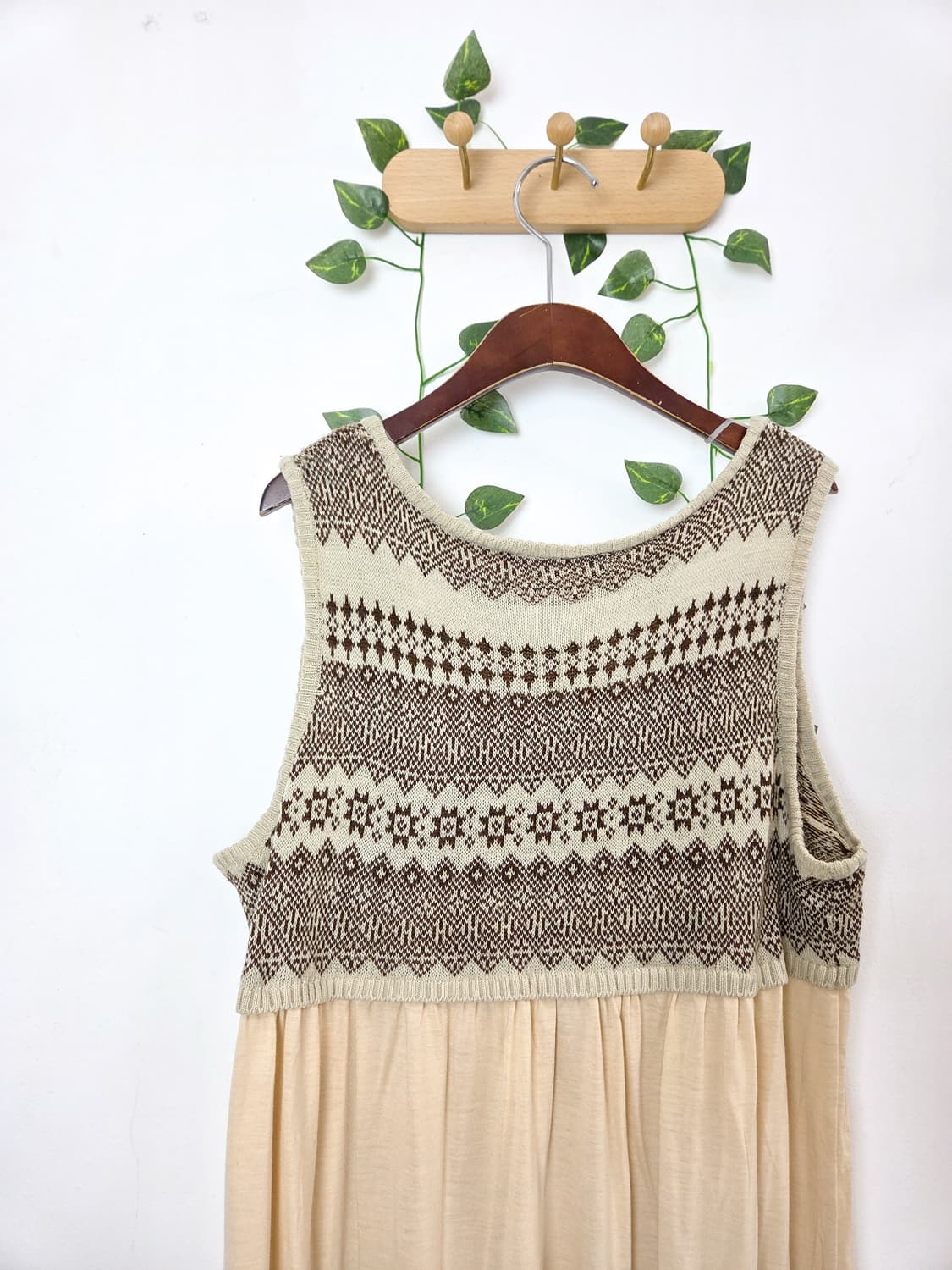 초코바나나 니트 원피스 상품이미지5