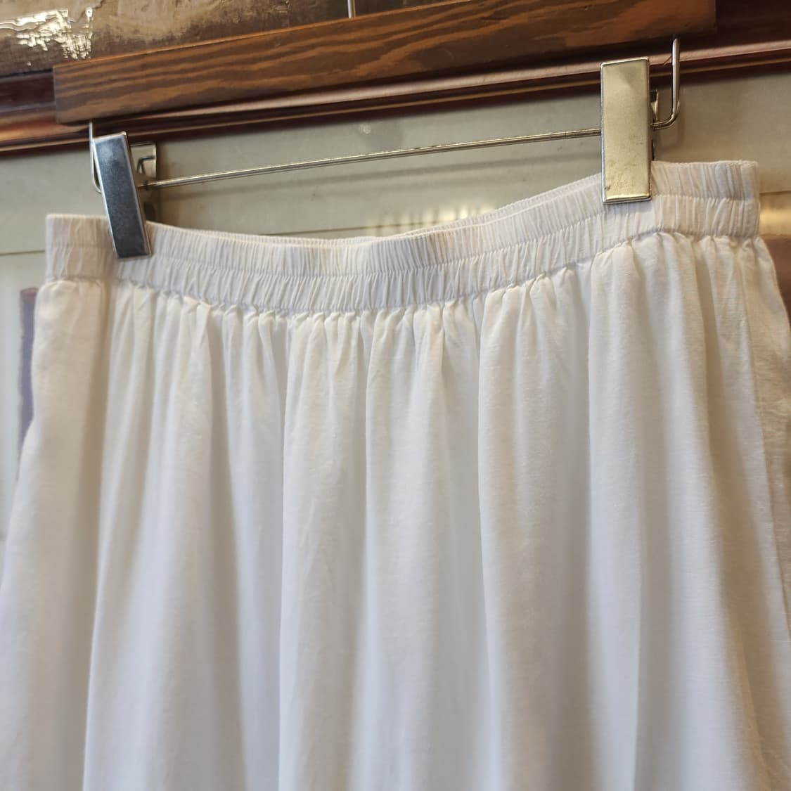 90s 빈티지 스커트 유럽 화이트 롱 스커트 50 상품이미지4