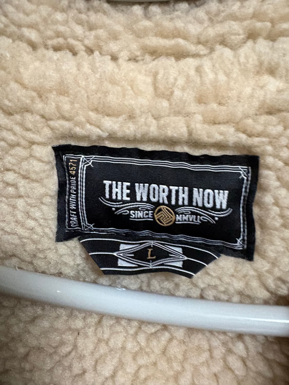 The Worth Now 양털 카라 워크 자켓 L 상품이미지3