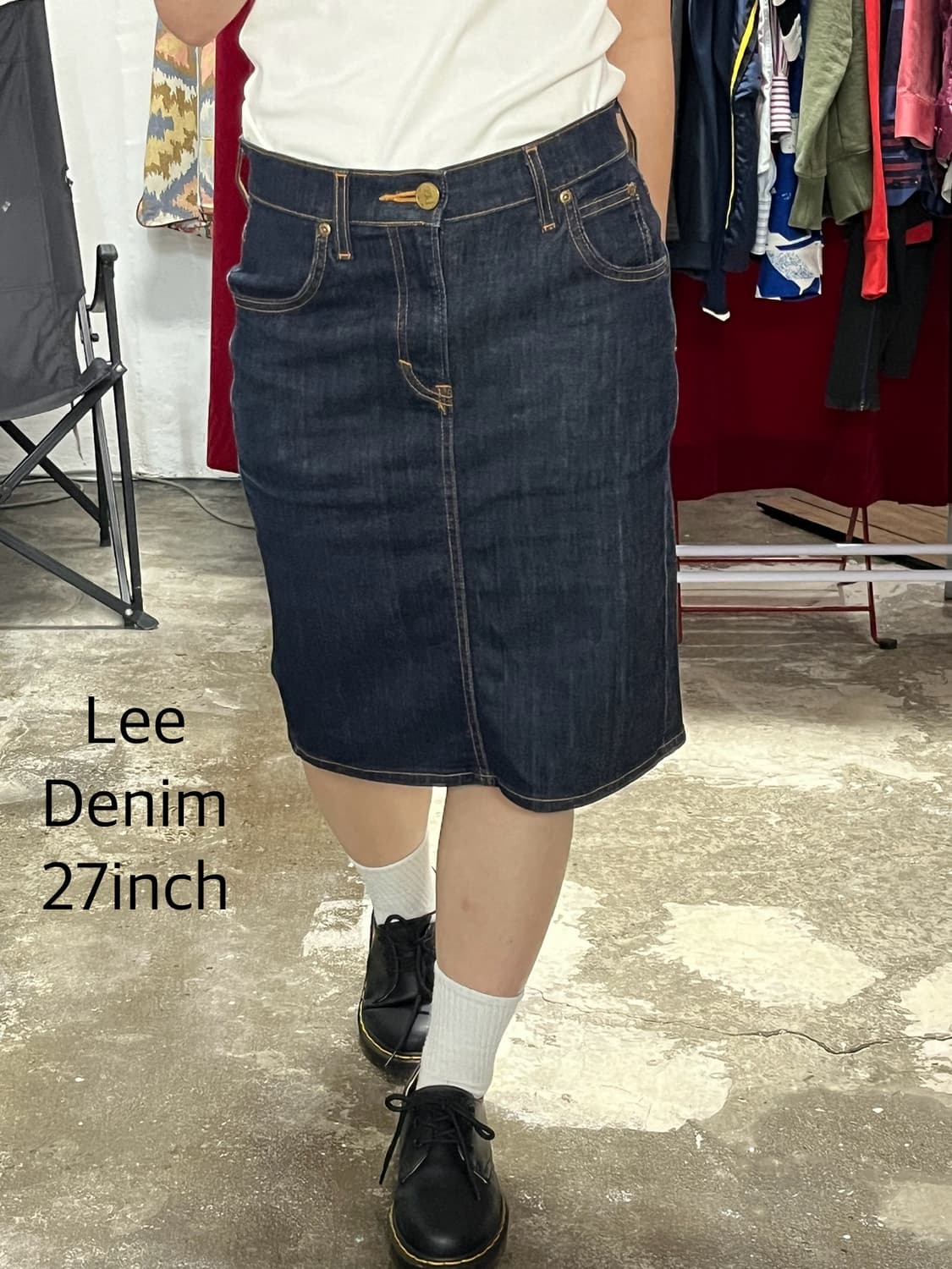 Lee 리 데님 스커트 27inch 상품이미지1