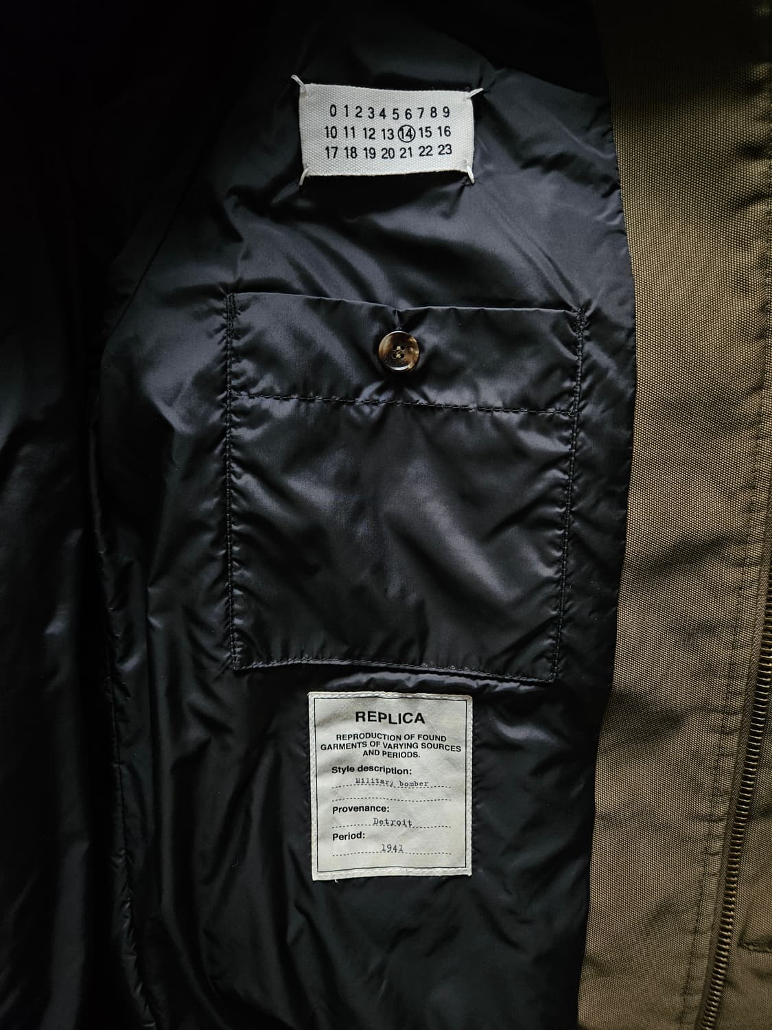 14AW 마르지엘라 후디드 봄버 상품이미지4