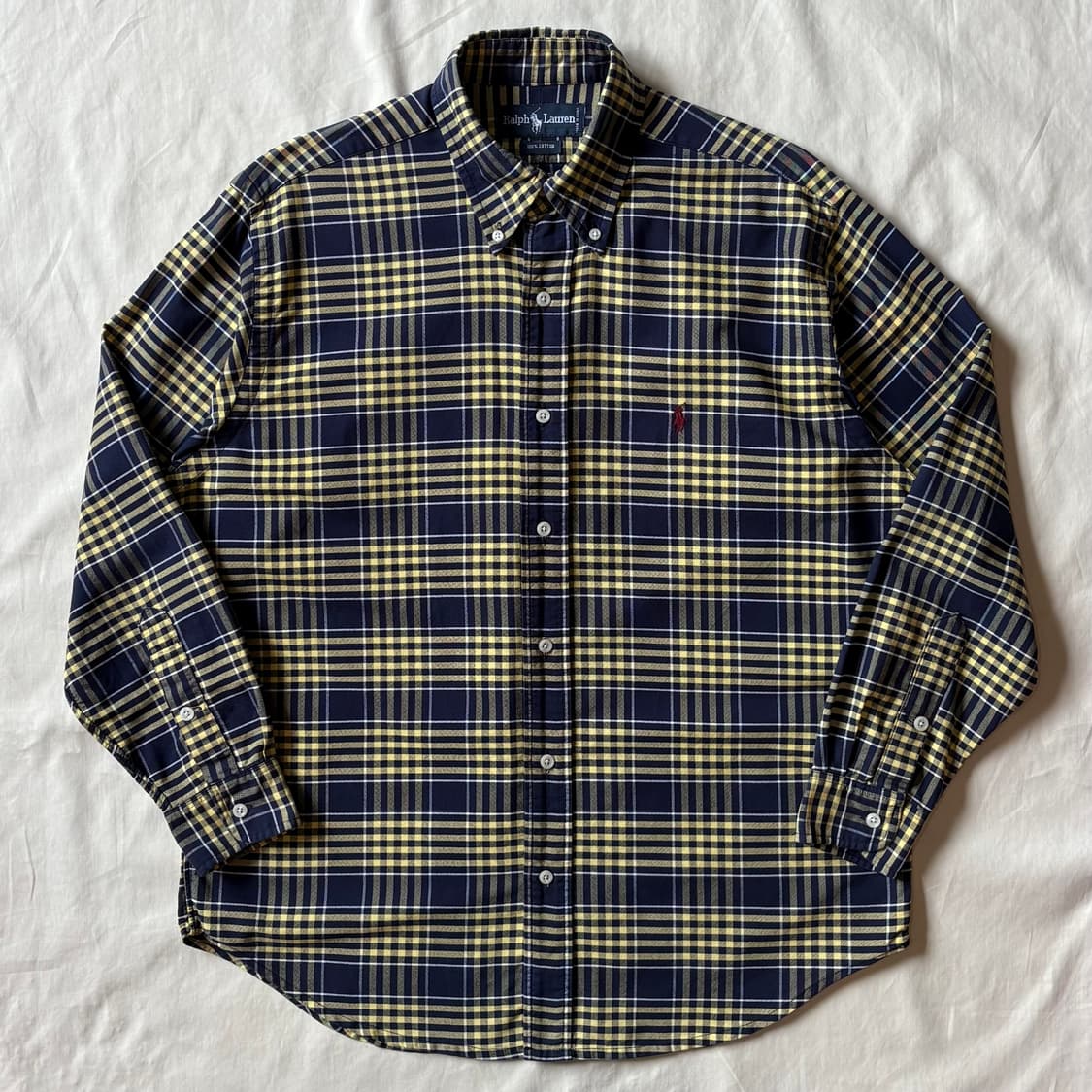 [102-105] 90s 폴로 랄프로렌 Oxford 체크 셔츠 상품이미지1