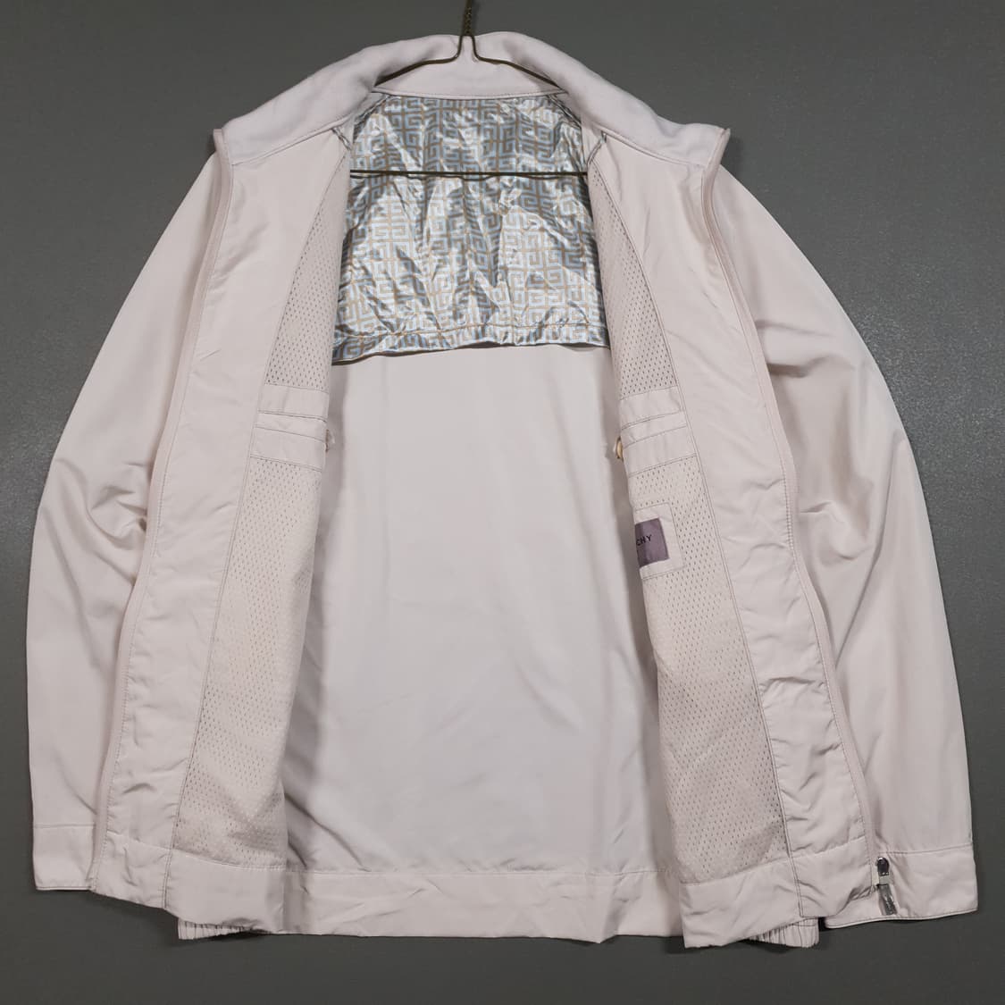 XL (105) 지방시 고급 블루종 집업 스윙 자켓 아이보리 상품이미지4