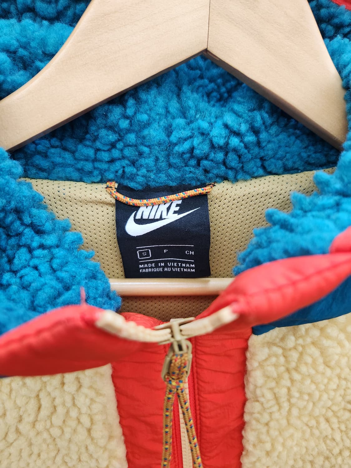 나이키 스우시 헤리티지 셰르파 후리스 풀오버 아노락 반집업 상품이미지4