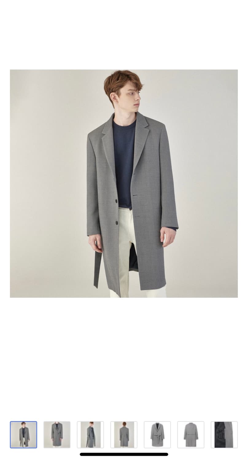 질 스튜어트 뉴욕 그레이 트윌 로브코트 상품이미지3