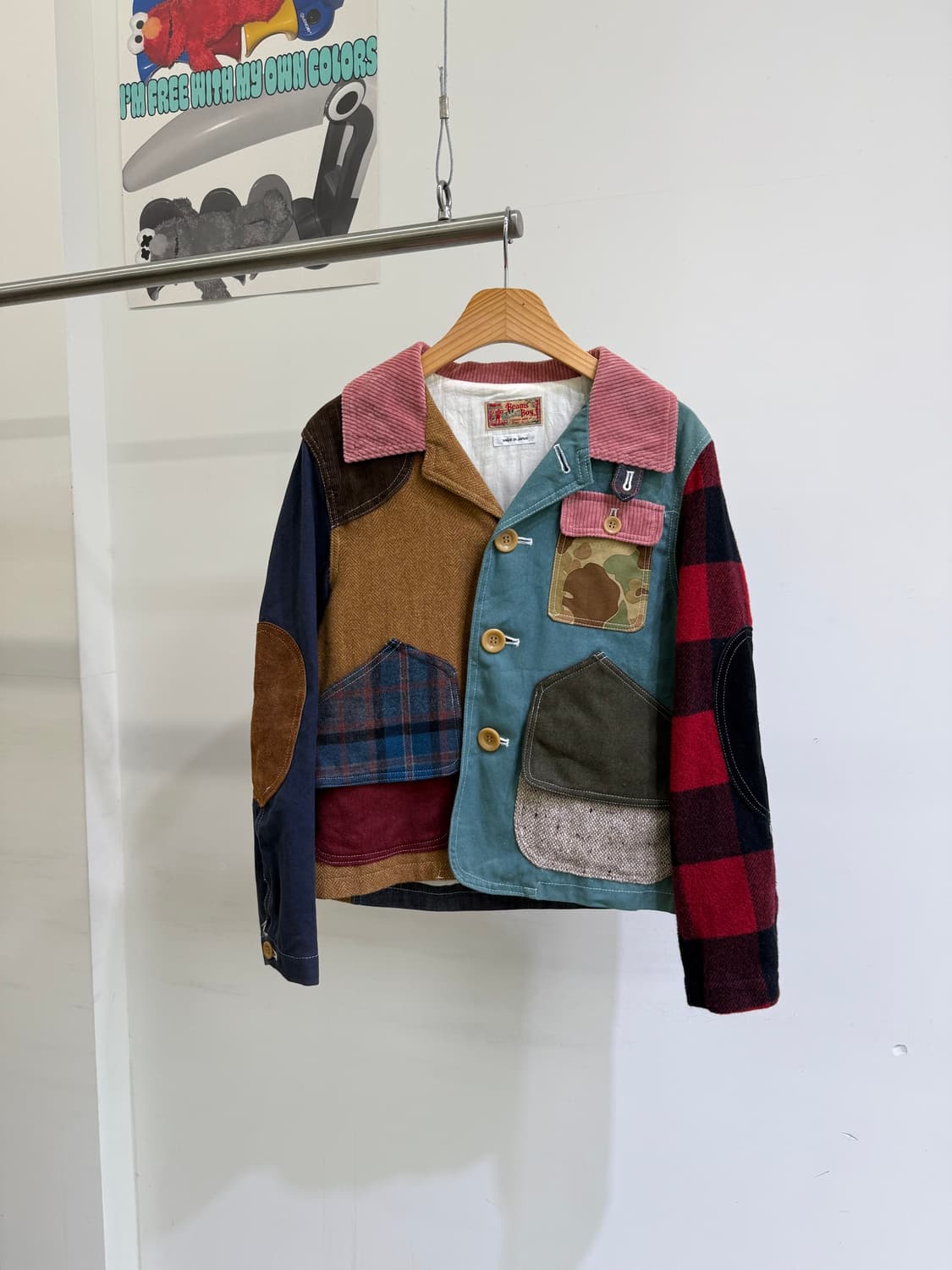 BEAMS BOY (Made in Japan) 패치워크 자켓 상품이미지1