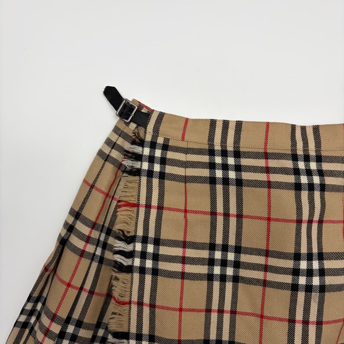 버버리 체크 랩 스커트 치마 상품이미지2