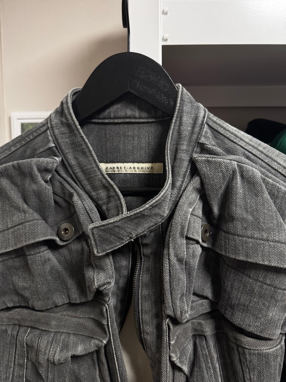 카르넷 아카이브 mass denim jacket 다크그레이 M 상품이미지2