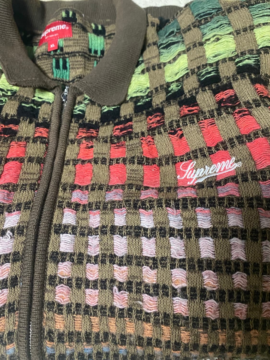 슈프림 그라디언트 그리드 집업 상품이미지3