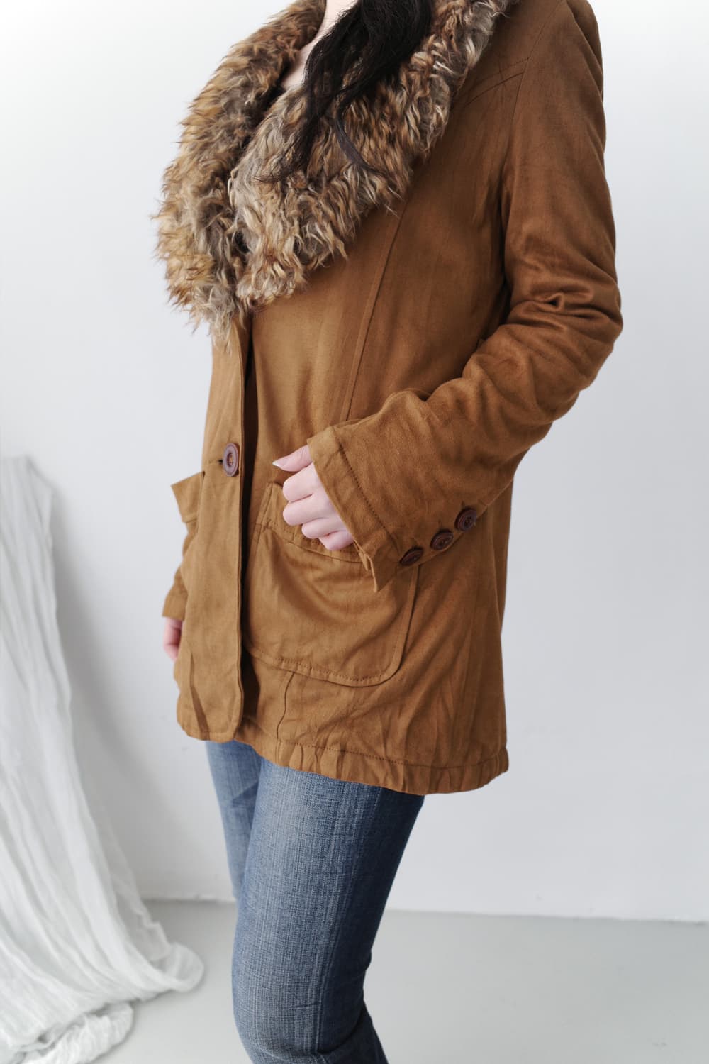 fur suade jacket  상품이미지7