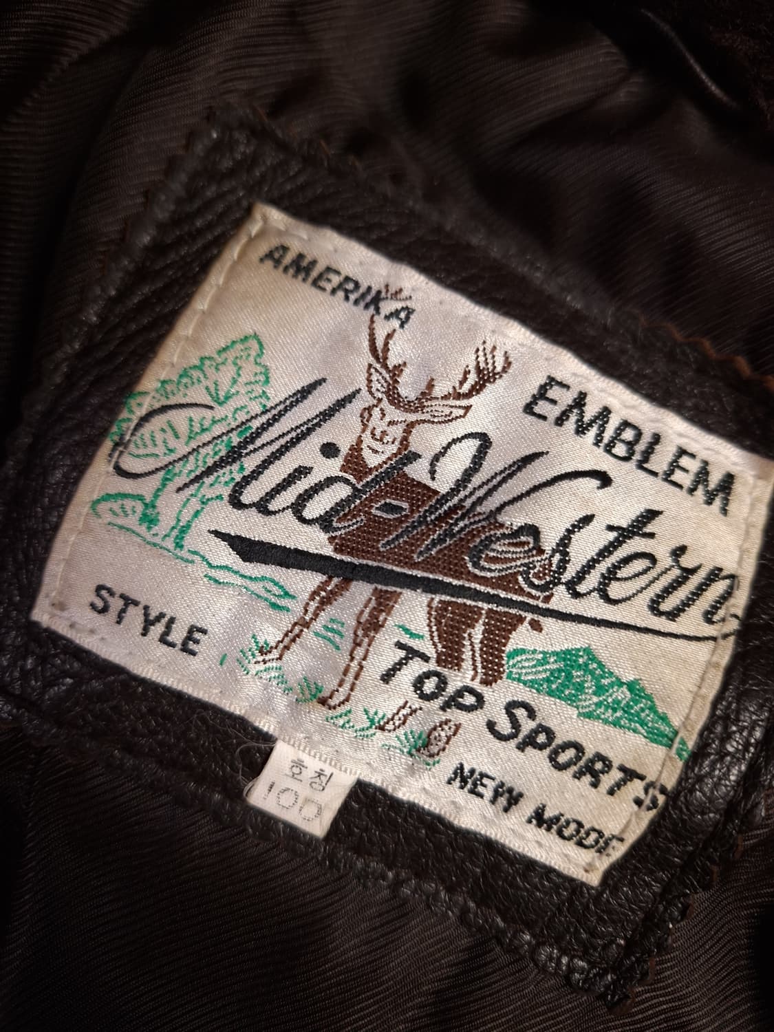 80's 빈티지 국내산 리얼레더 자켓 상품이미지3